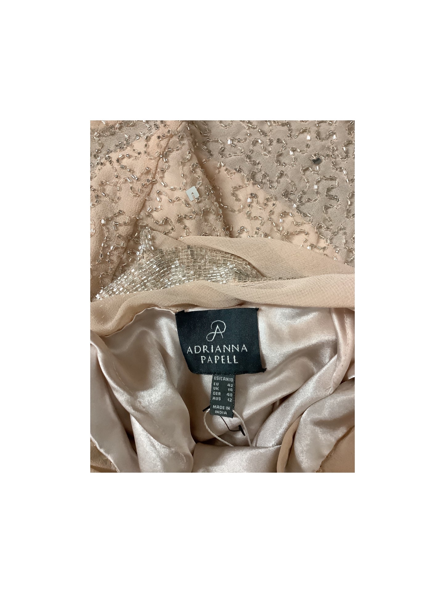 Tan Dress Casual Maxi Adrianna Papell, Size 10