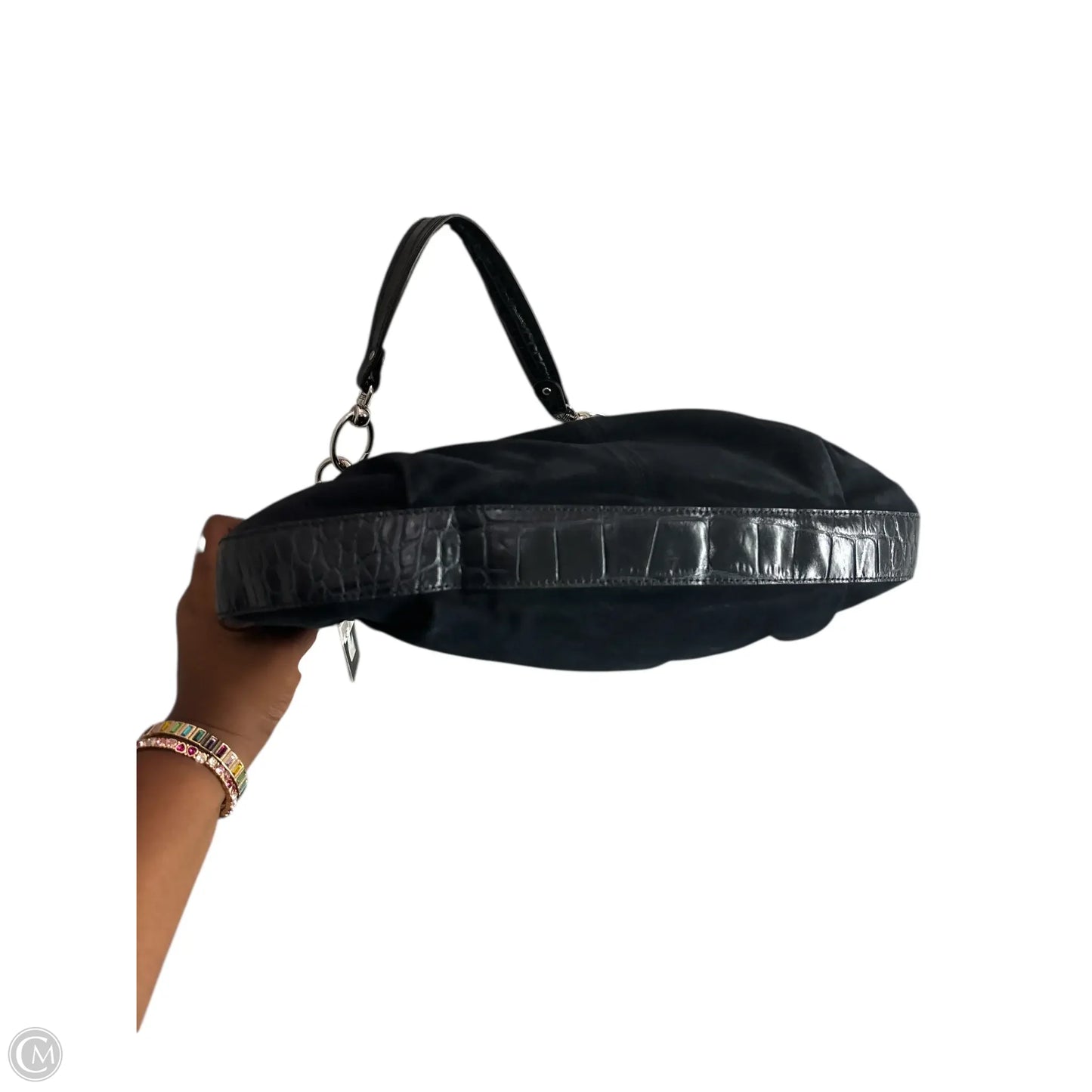 Handbag Leather By Donald Pliner, Size: Large