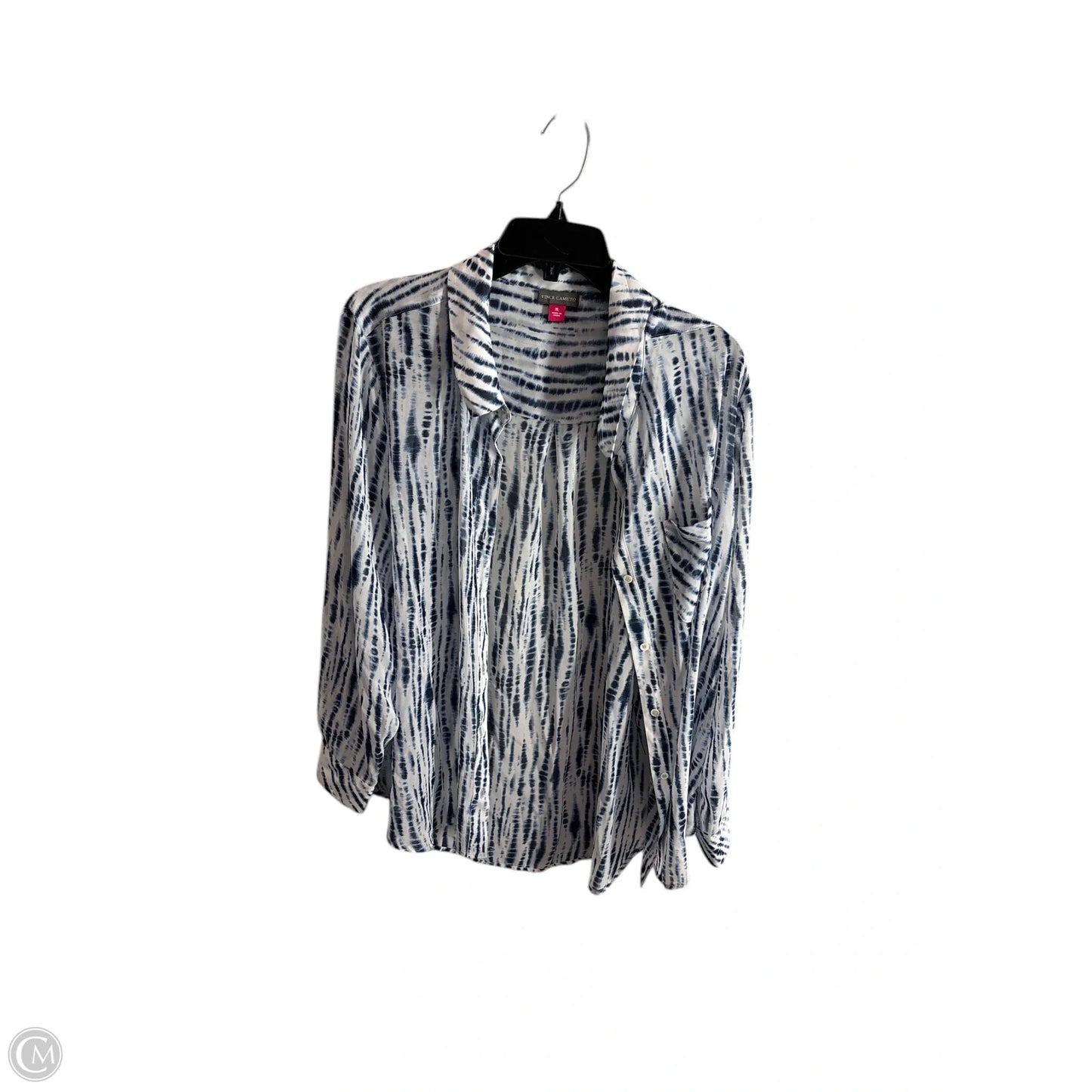 Top Long Sleeve Basic By Vince Camuto In Blue, Size: Xl