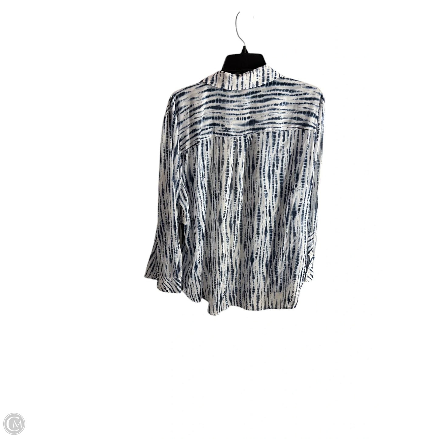 Top Long Sleeve Basic By Vince Camuto In Blue, Size: Xl