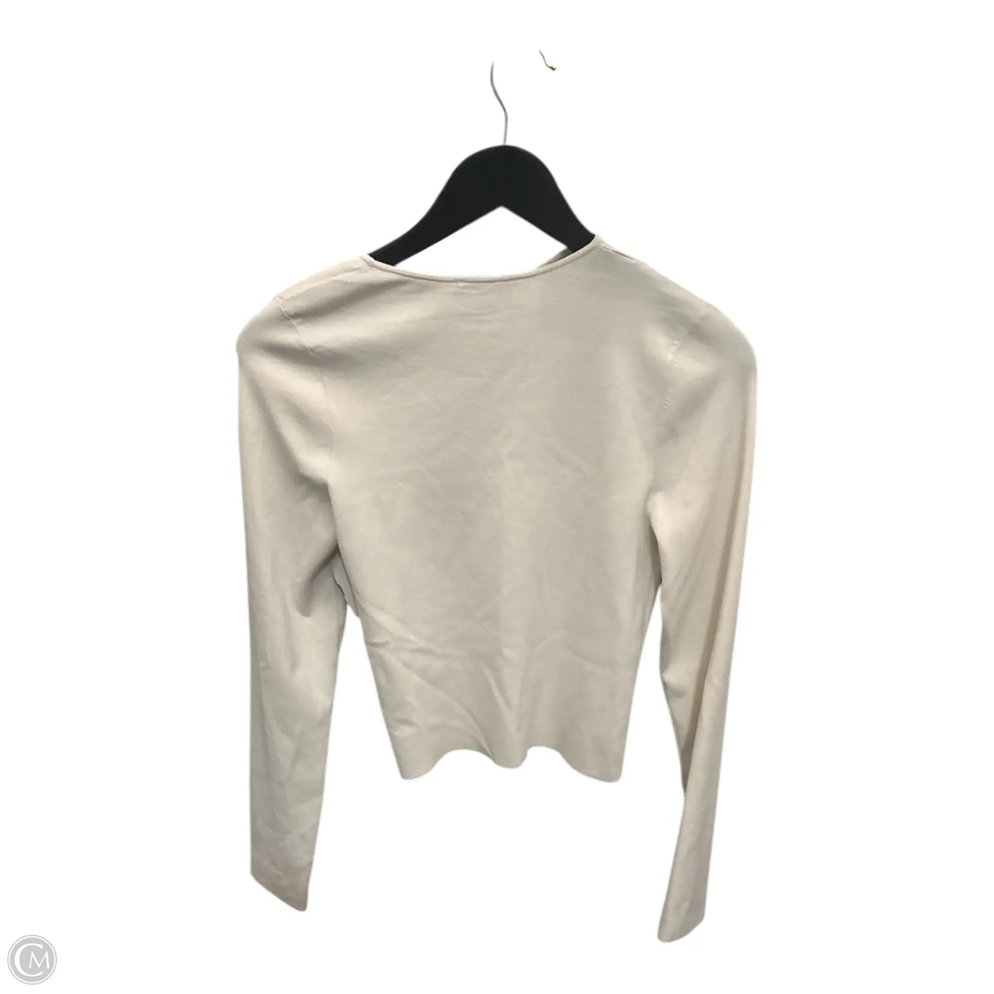 Top Long Sleeve By Clothes Mentor In Cream, Size: L