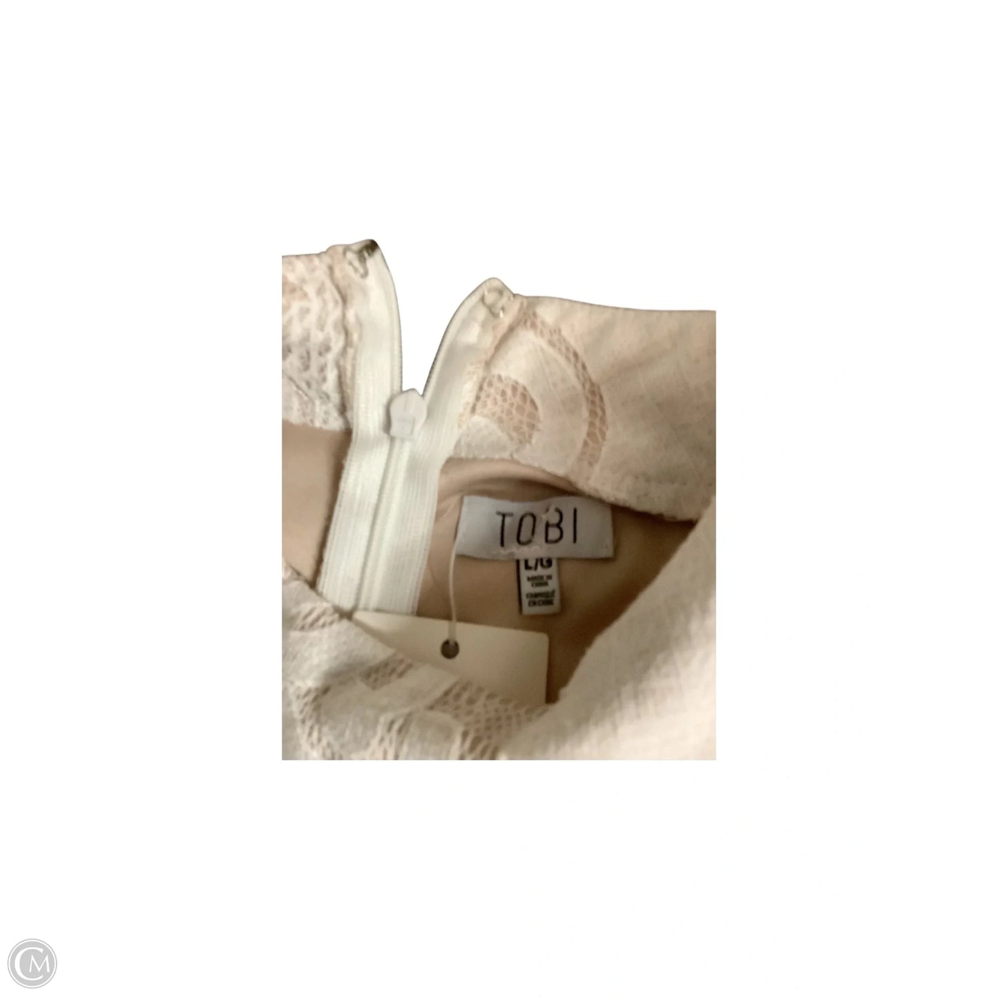 Dress Casual Midi By Tobi In Cream, Size: L