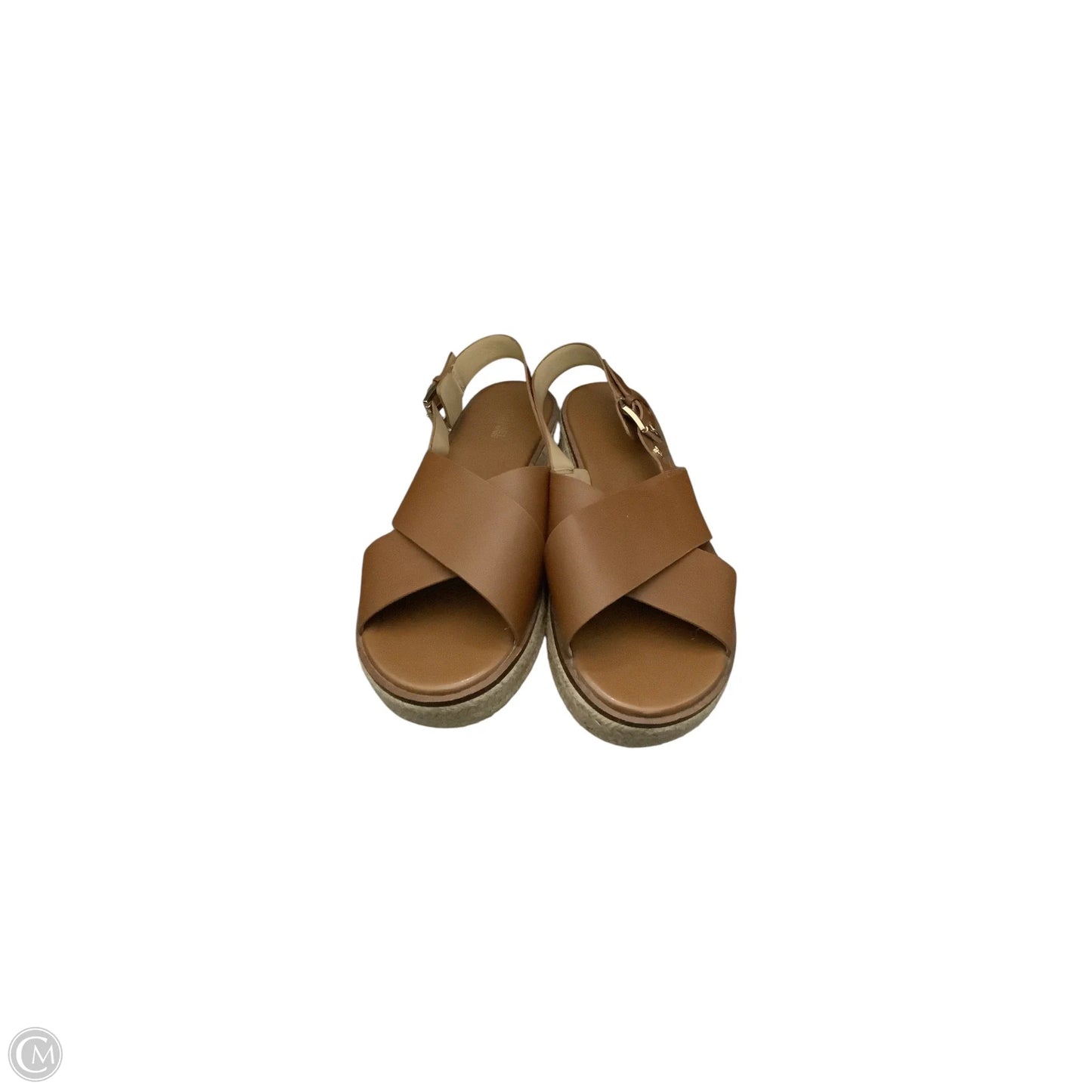 Sandals Flats By Michael By Michael Kors In Brown, Size: 8.5