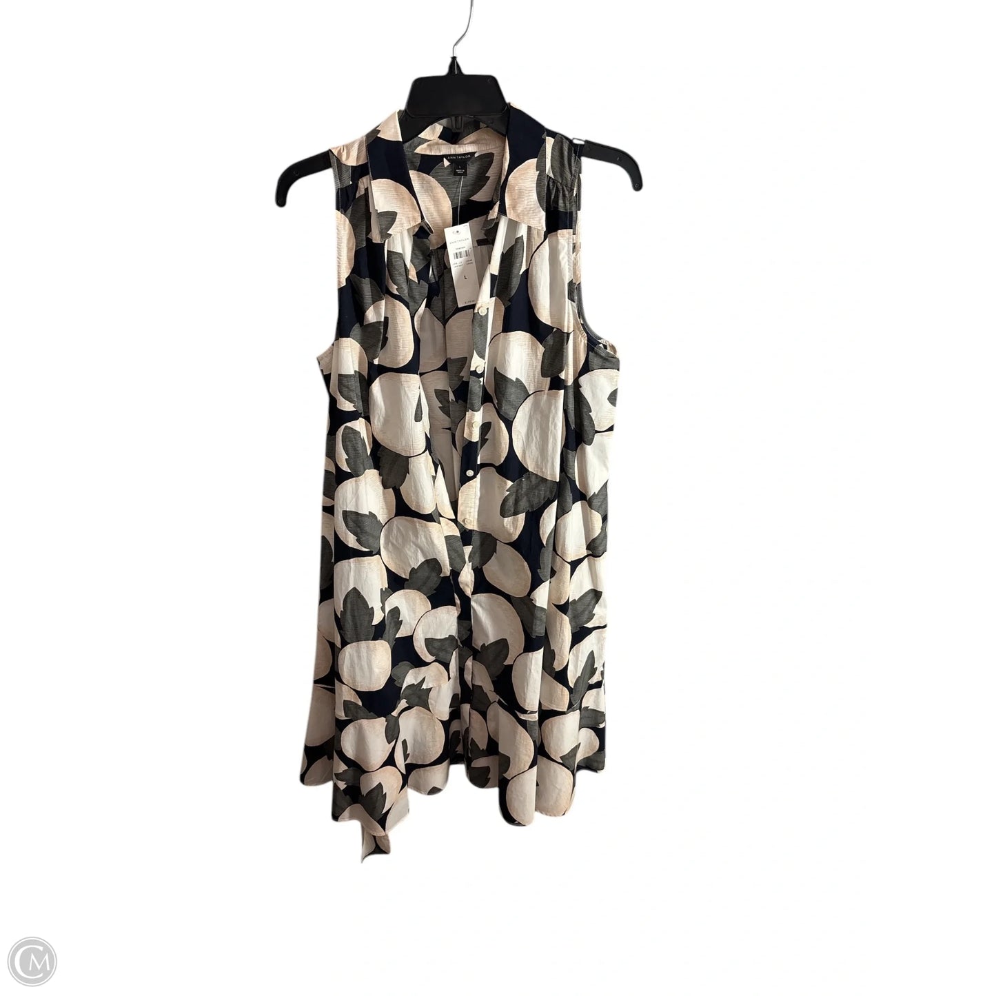 Dress Casual Midi By Ann Taylor In Multi-colored, Size: L