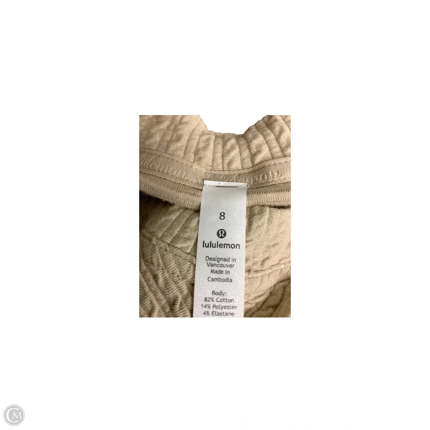 Athletic Dress By Lululemon In Tan, Size: 8