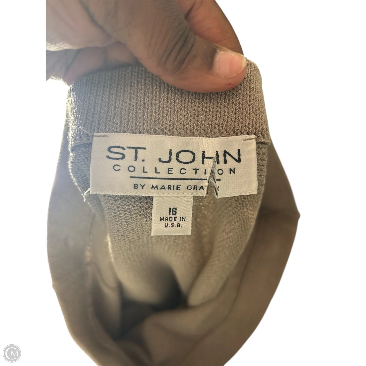 Skirt Designer By St John Collection In Tan, Size: 16