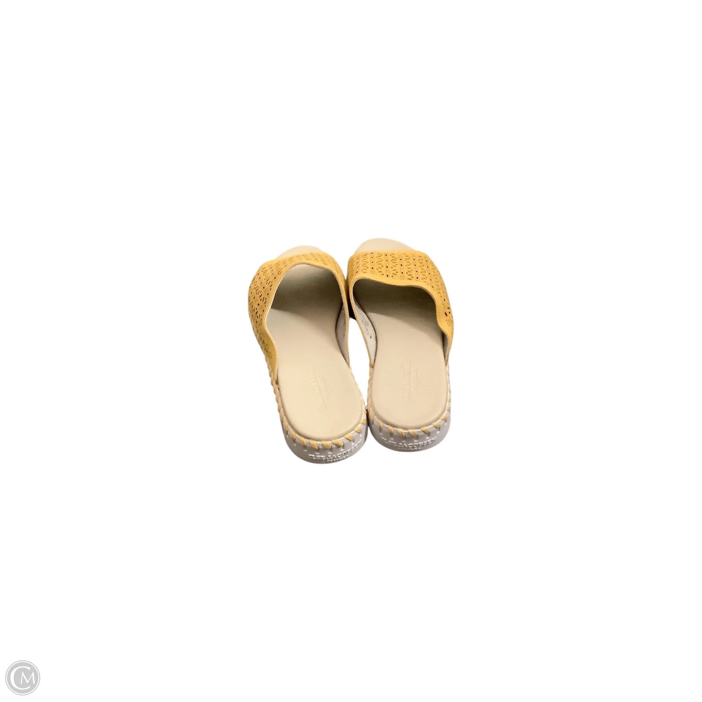 Sandals Flats By Clothes Mentor In Yellow