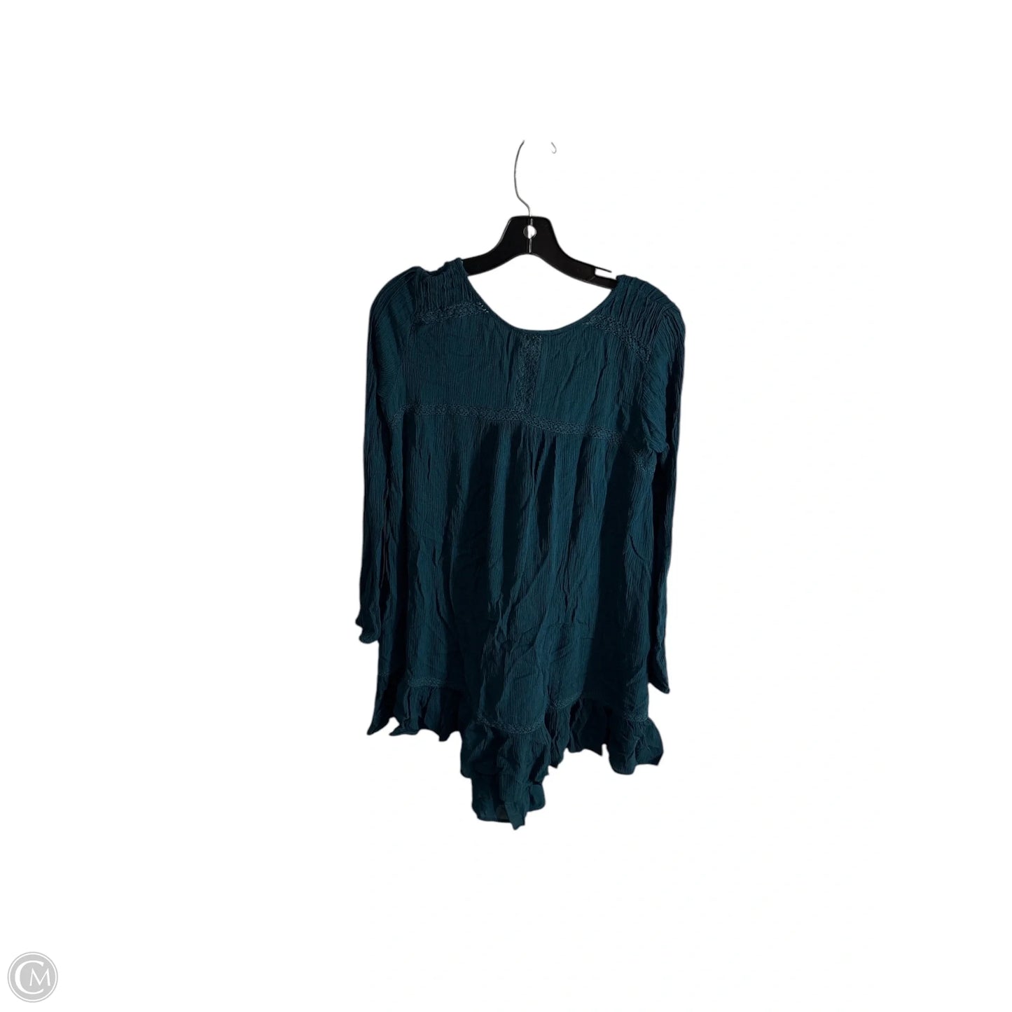 Tunic Long Sleeve By Free People In Green, Size: S