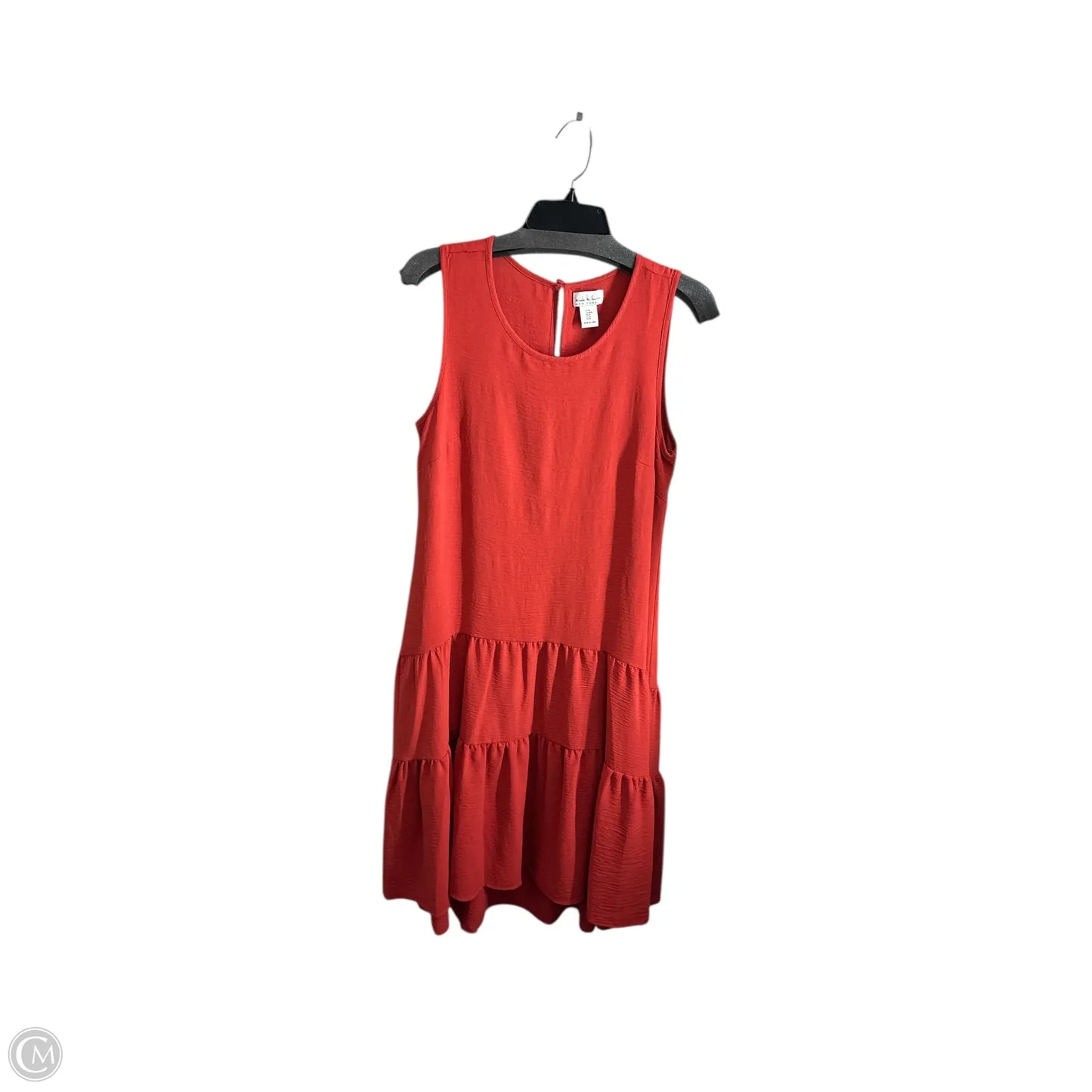 Dress Casual Midi By Nicole Miller In Orange, Size: M