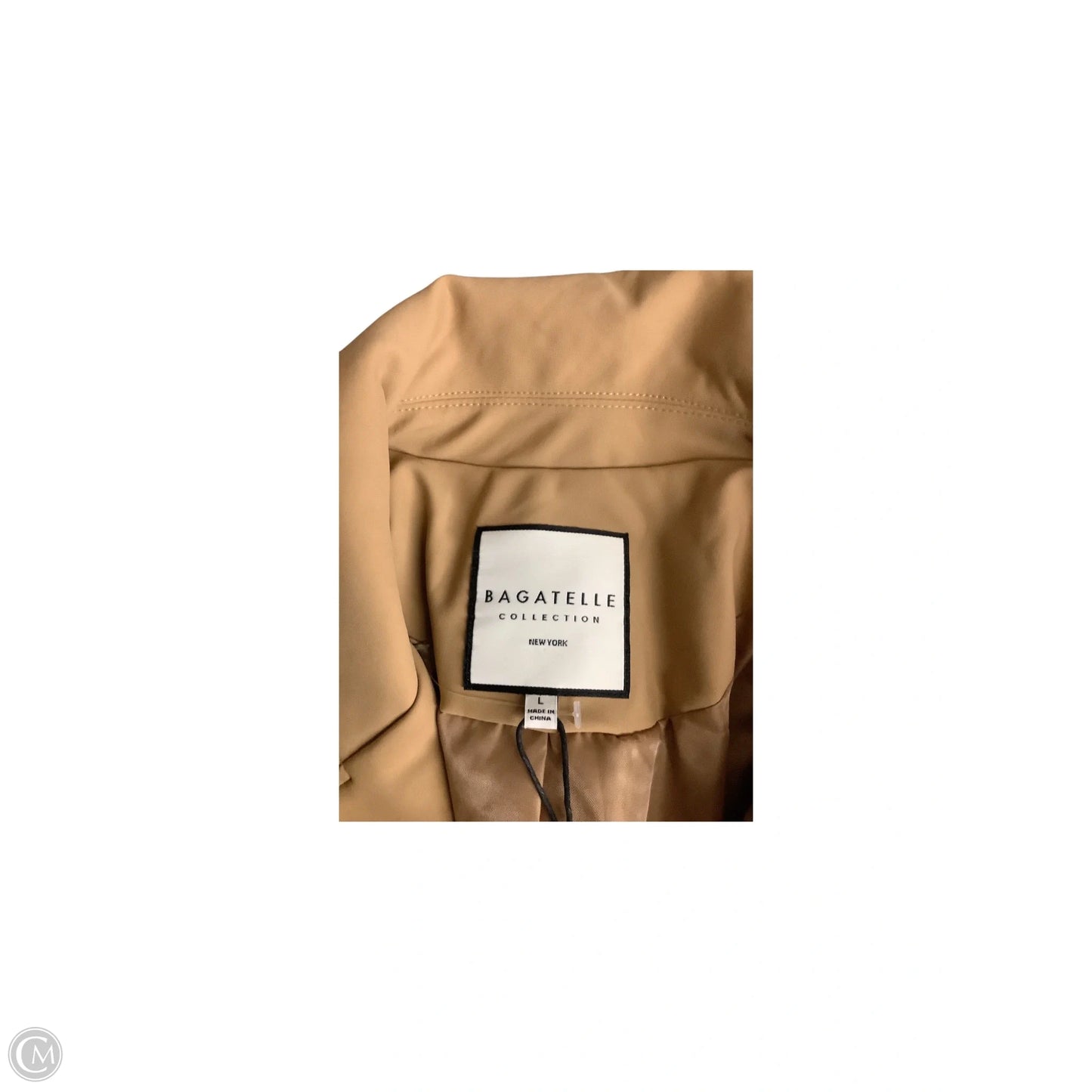 Blazer By Clothes Mentor In Gold, Size: L