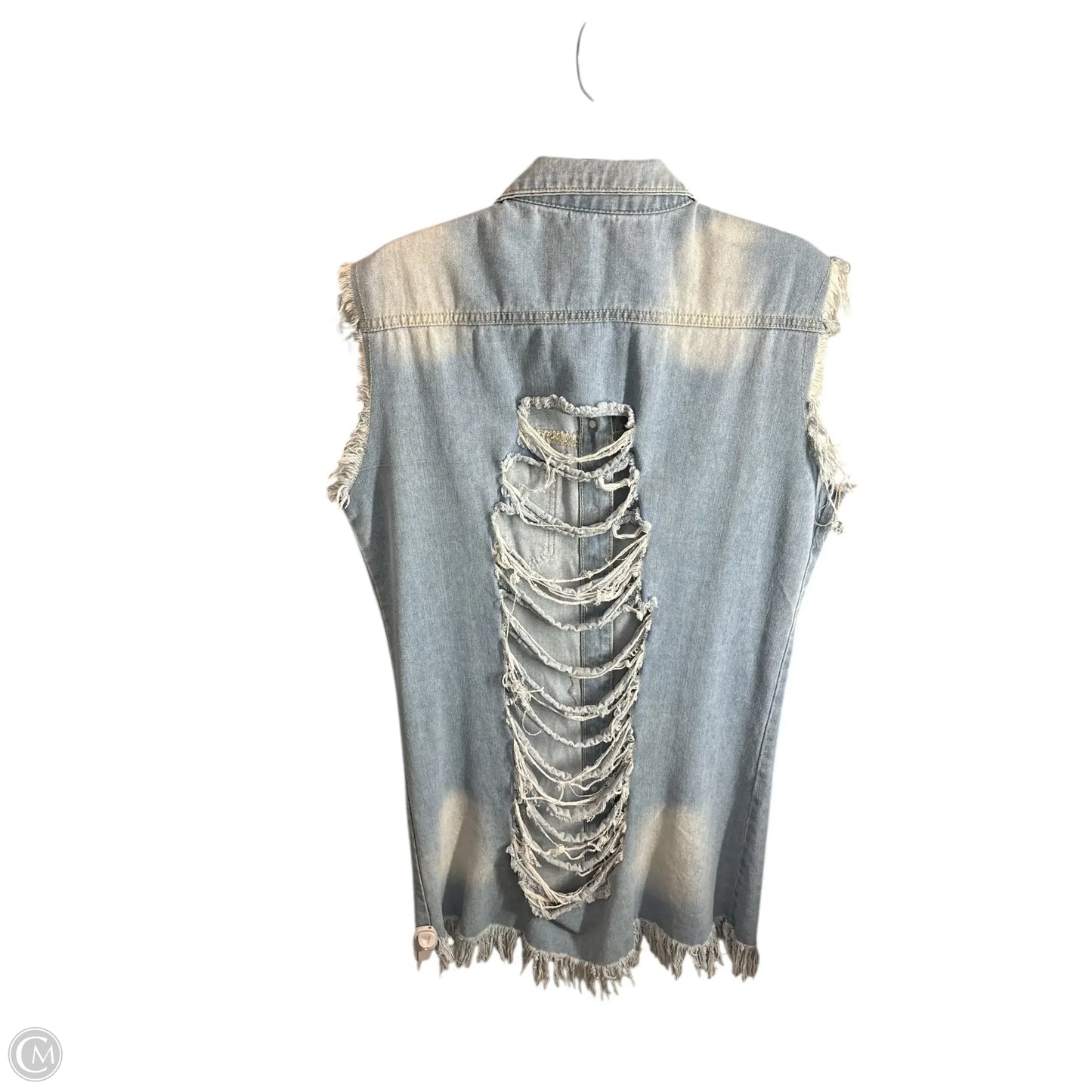 Vest Other By Clothes Mentor In Blue, Size: Xl