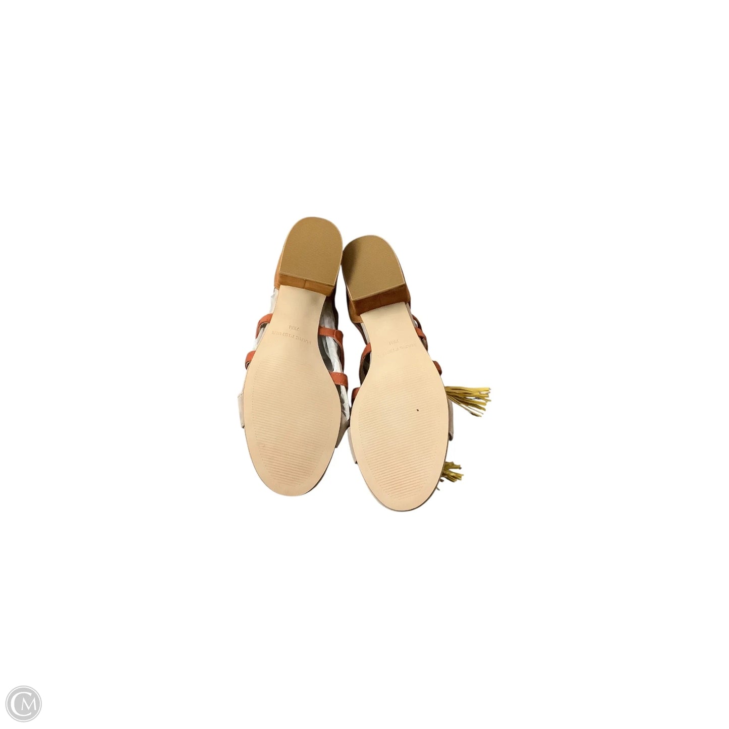 Shoes Heels Block By Marc Fisher In Orange, Size: 7.5