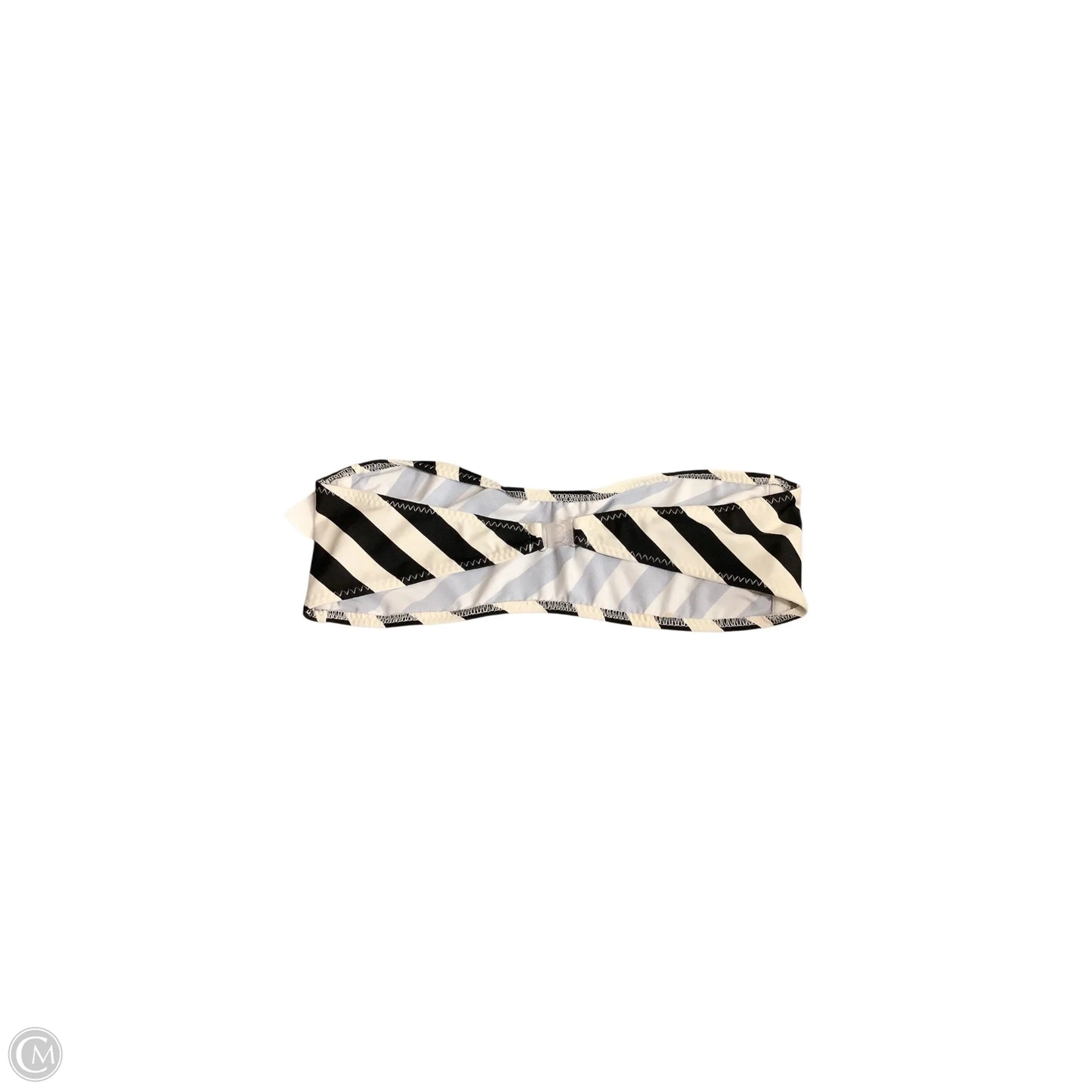 Swimsuit 2pc By Norma Kamali In Black & Cream, Size: L