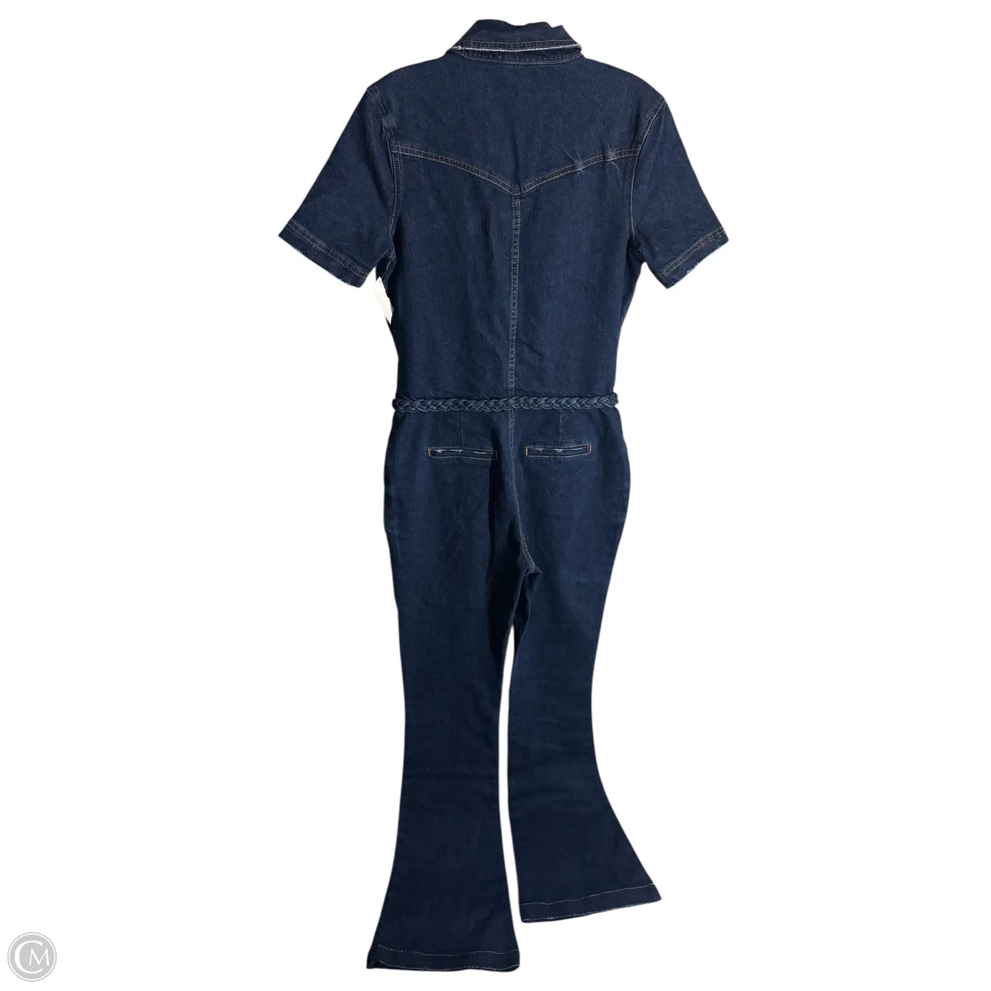 Jumpsuit By Clothes Mentor In Blue Denim, Size: M