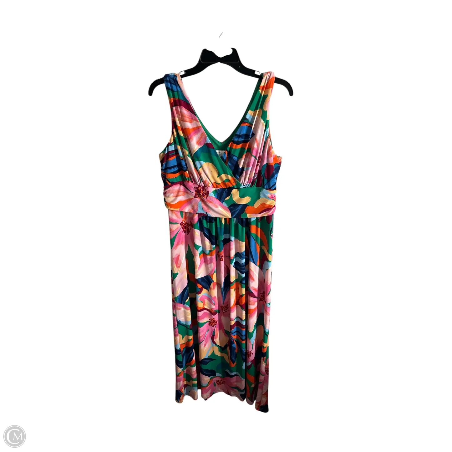 Dress Casual Maxi By Pappagallo In Multi-colored, Size: L