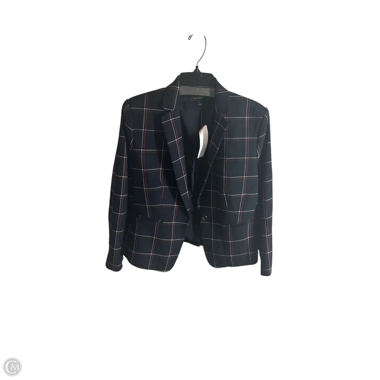 Pants Suit 2pc By Ann Taylor In Navy, Size: 8