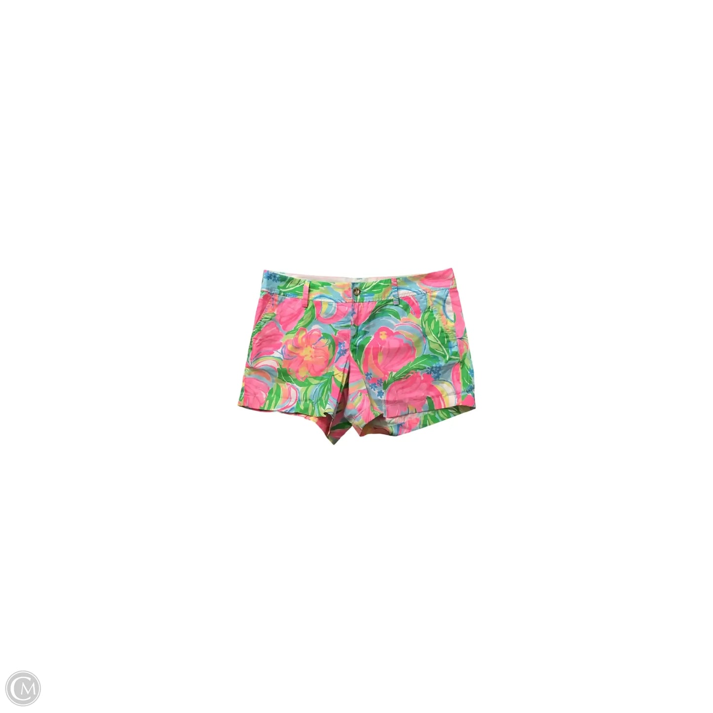 Shorts Designer By Lilly Pulitzer In Green & Pink, Size: 14