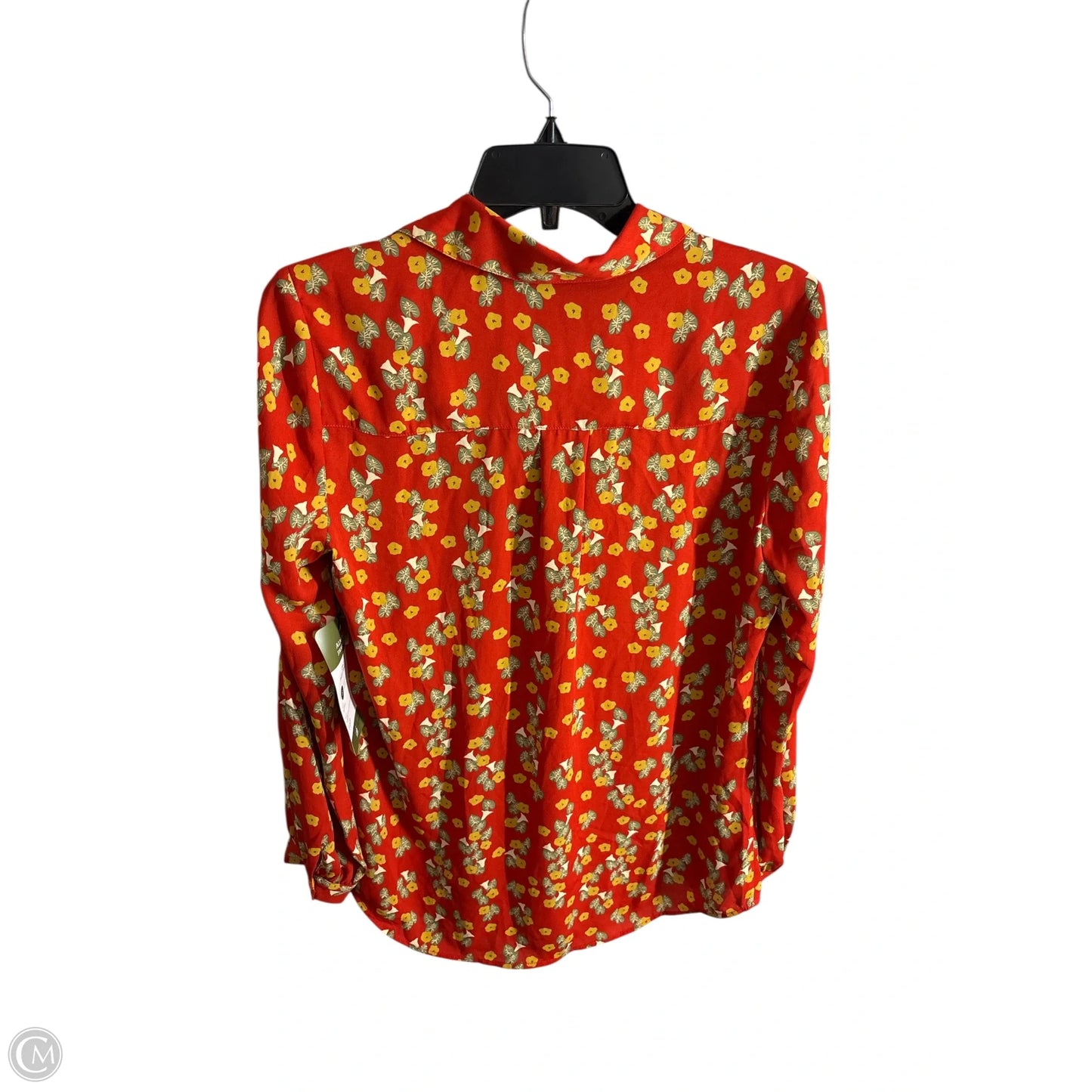 Top Long Sleeve Basic By Cabi In Red, Size: S