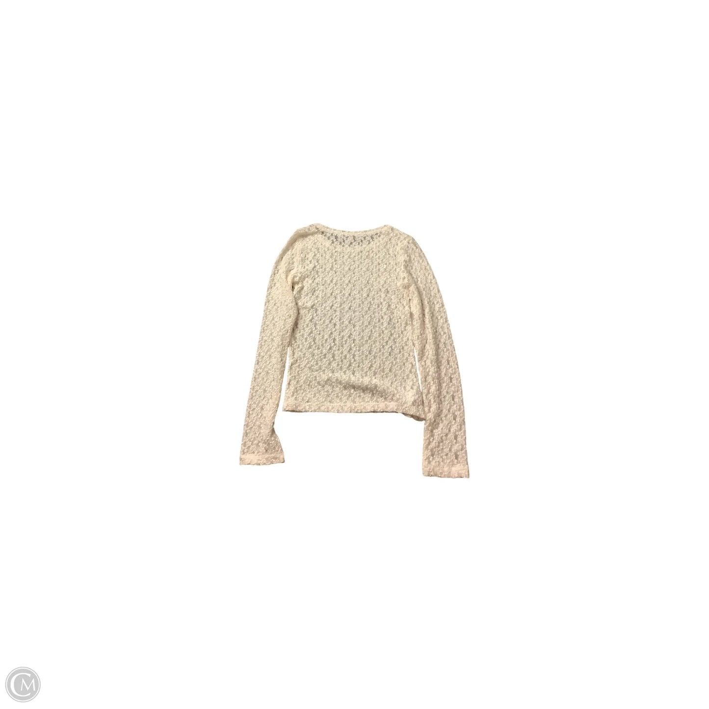 Top Long Sleeve Basic By Loft In Cream, Size: Xs