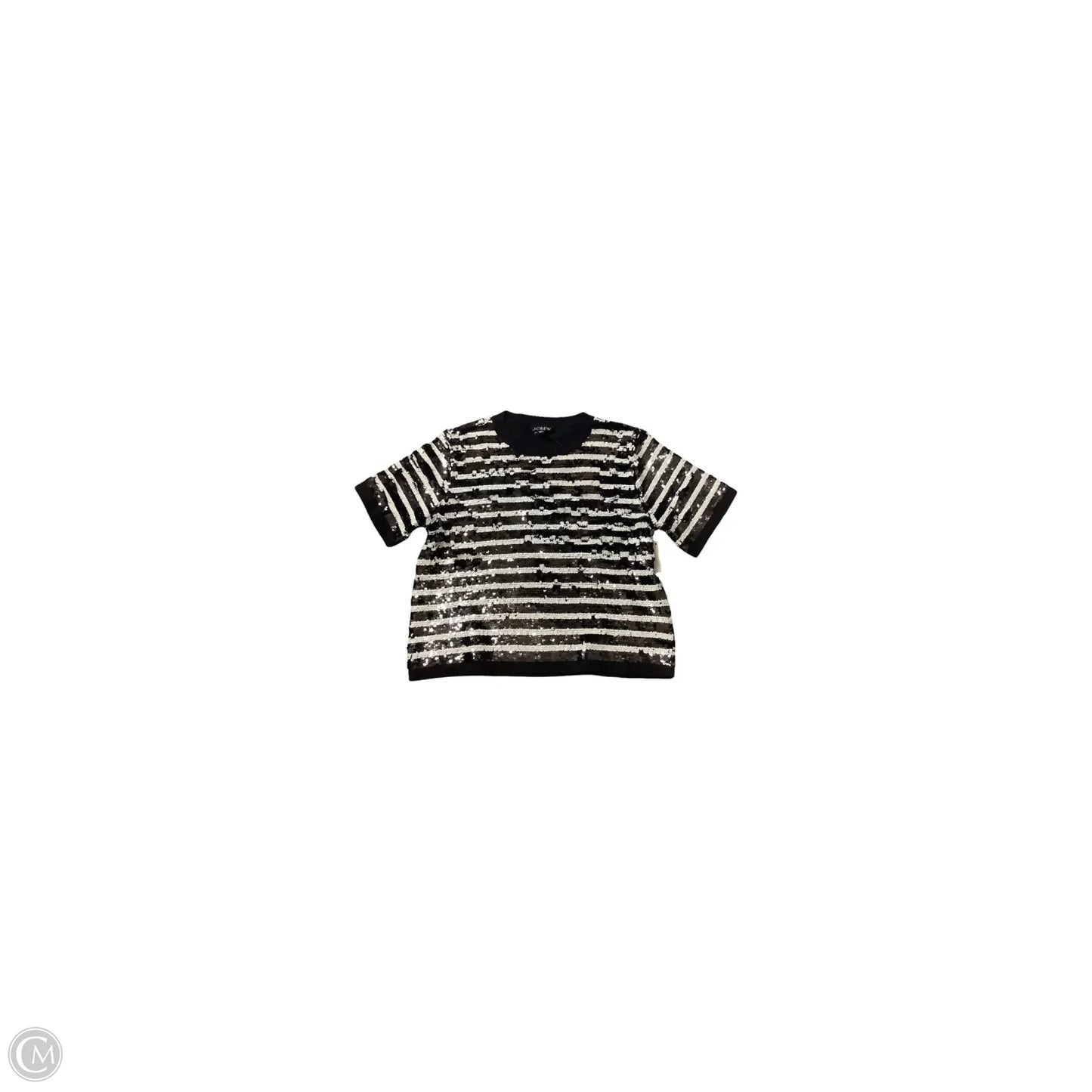 Top Short Sleeve Basic By J. Crew In Striped Pattern, Size: Xs