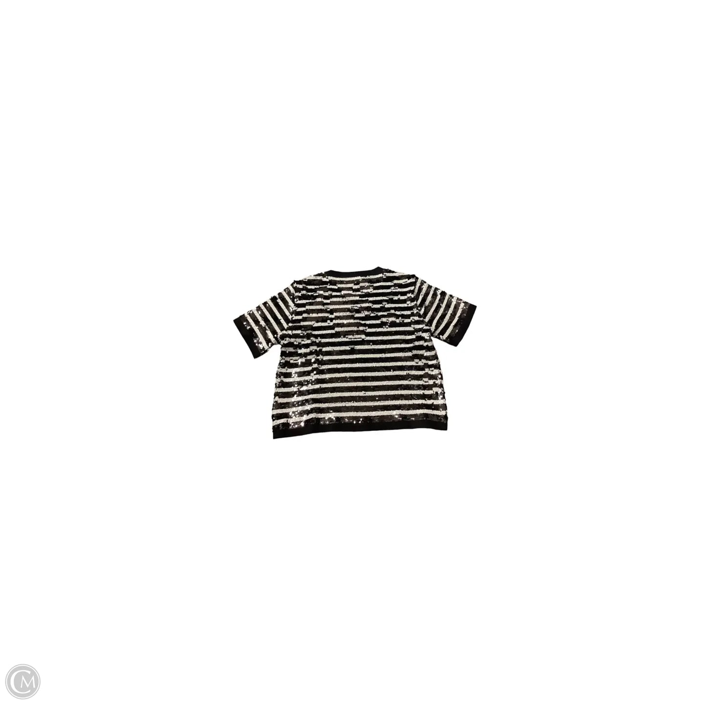 Top Short Sleeve Basic By J. Crew In Striped Pattern, Size: Xs