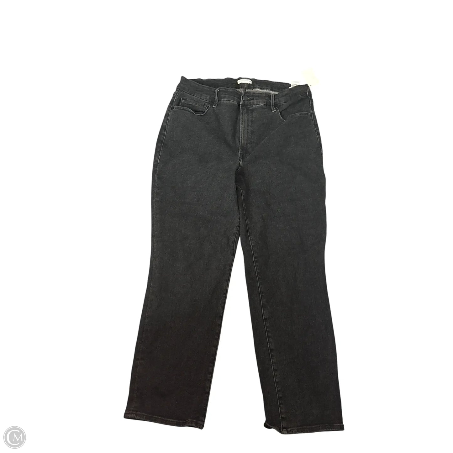 Jeans Skinny By Good American In Black Denim, Size: 16