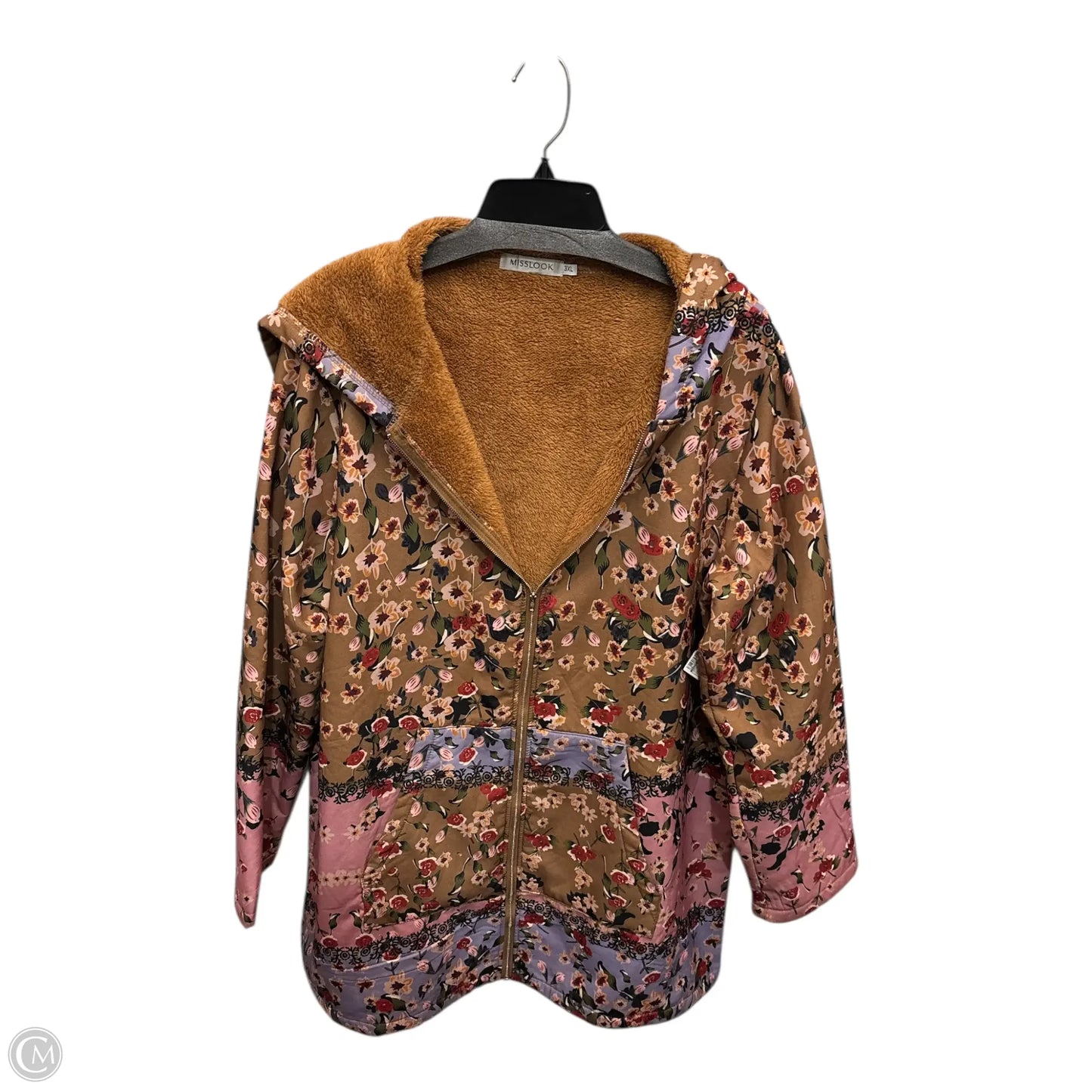 Jacket Other By Misslook In Floral Print, Size: Xxl