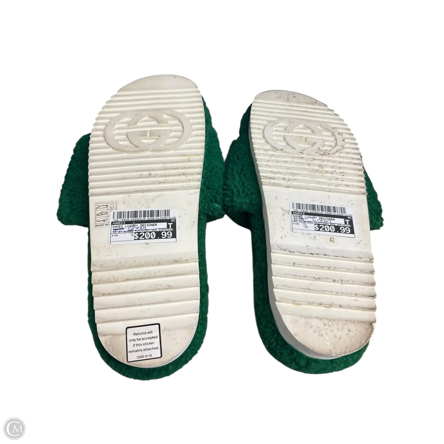 Shoes Luxury Designer By Gucci In Silver