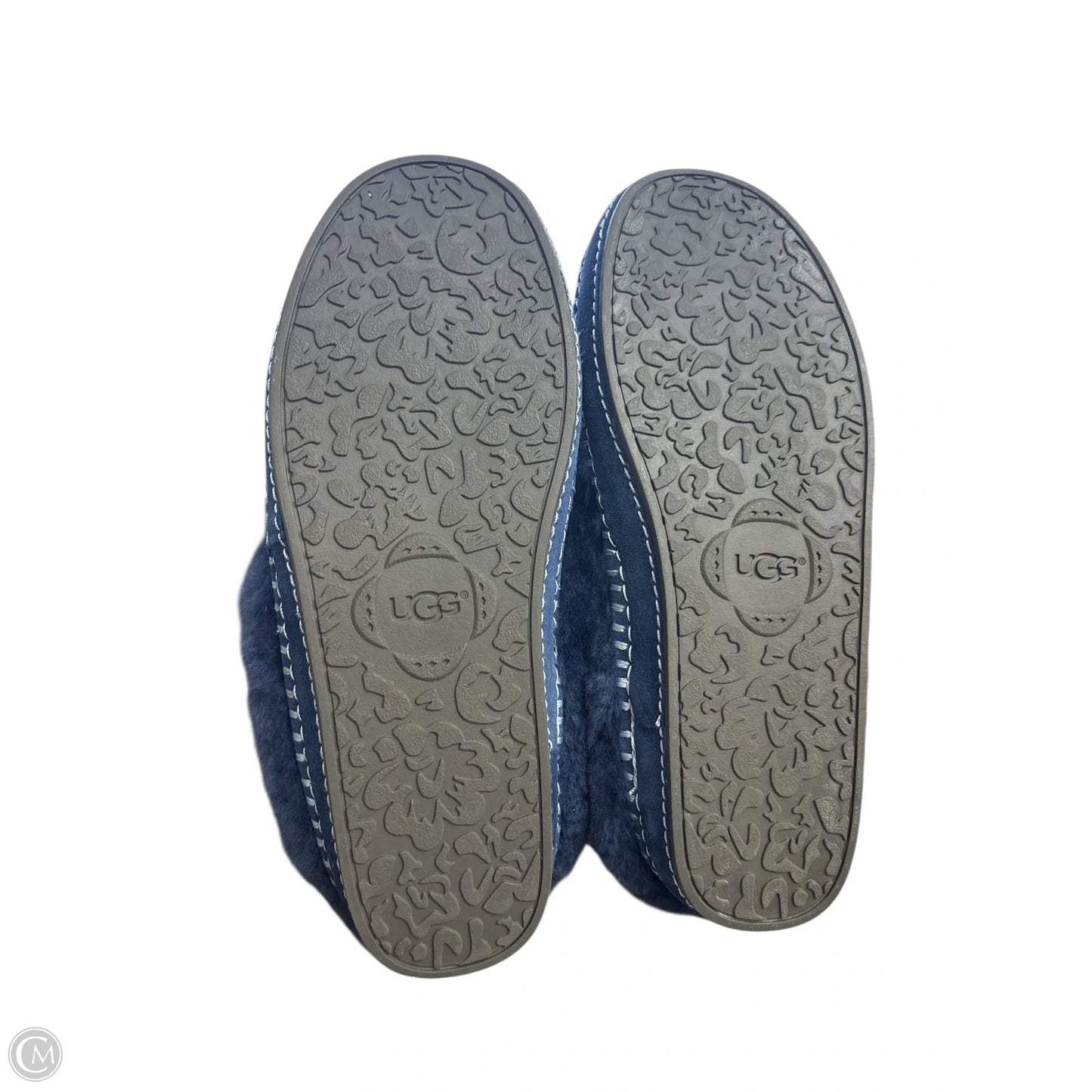 Slippers Designer By Ugg In Blue, Size: 10