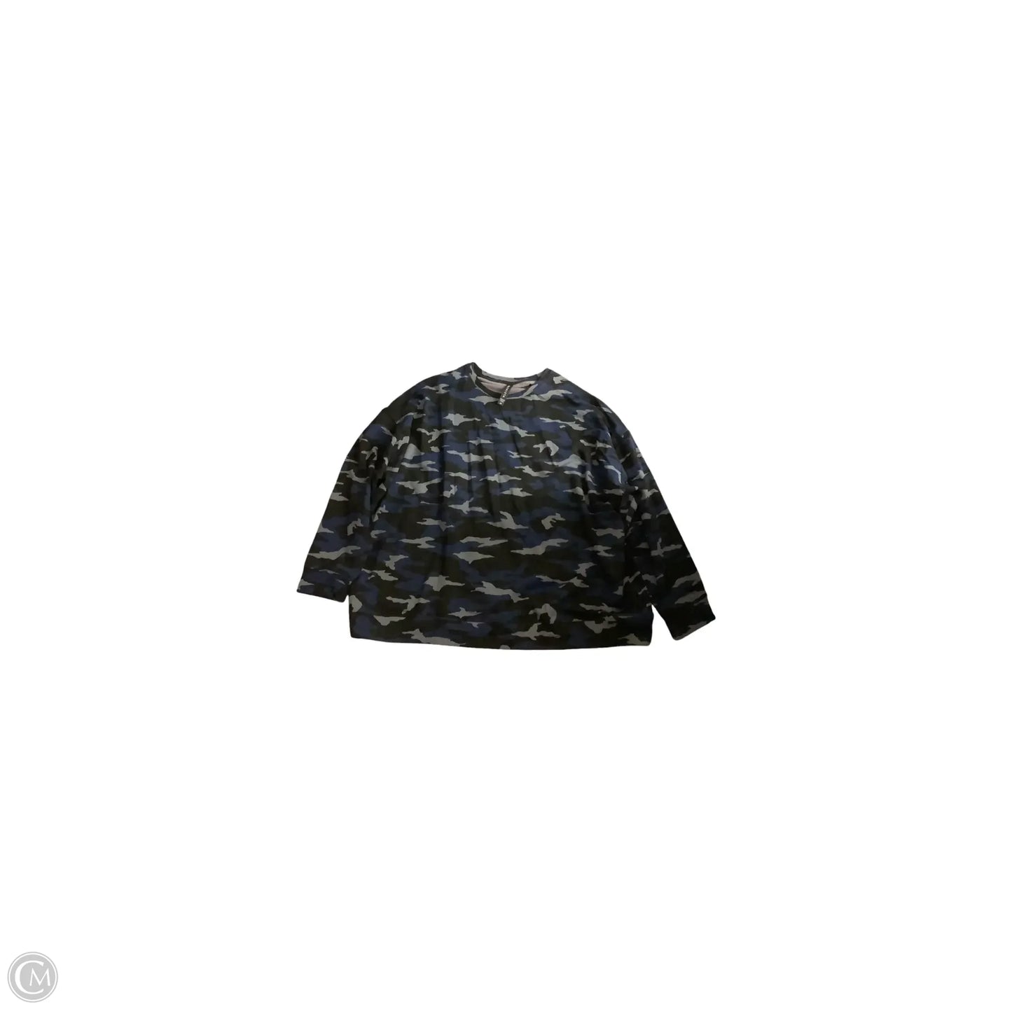 Top Long Sleeve Basic By Athleta In Camouflage Print, Size: 2x
