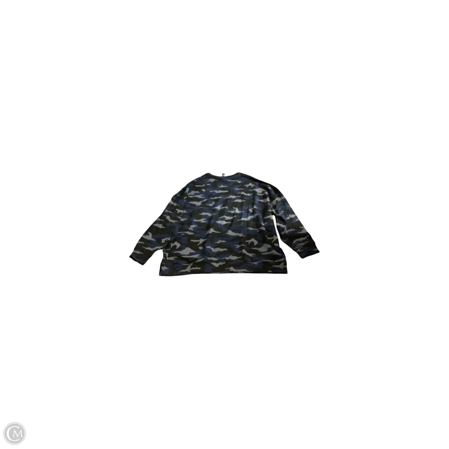 Top Long Sleeve Basic By Athleta In Camouflage Print, Size: 2x