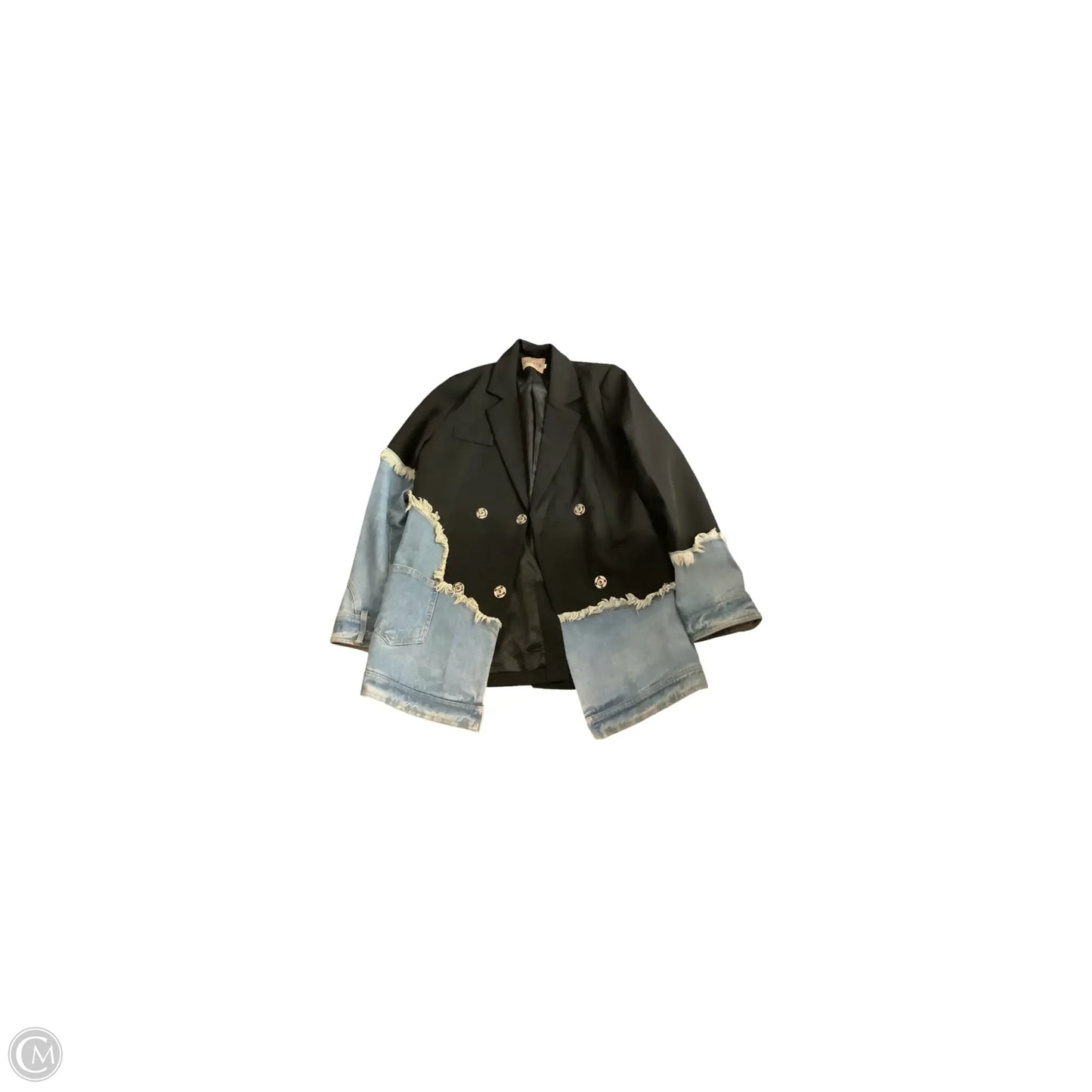 Blazer By Clothes Mentor In Black, Size: L