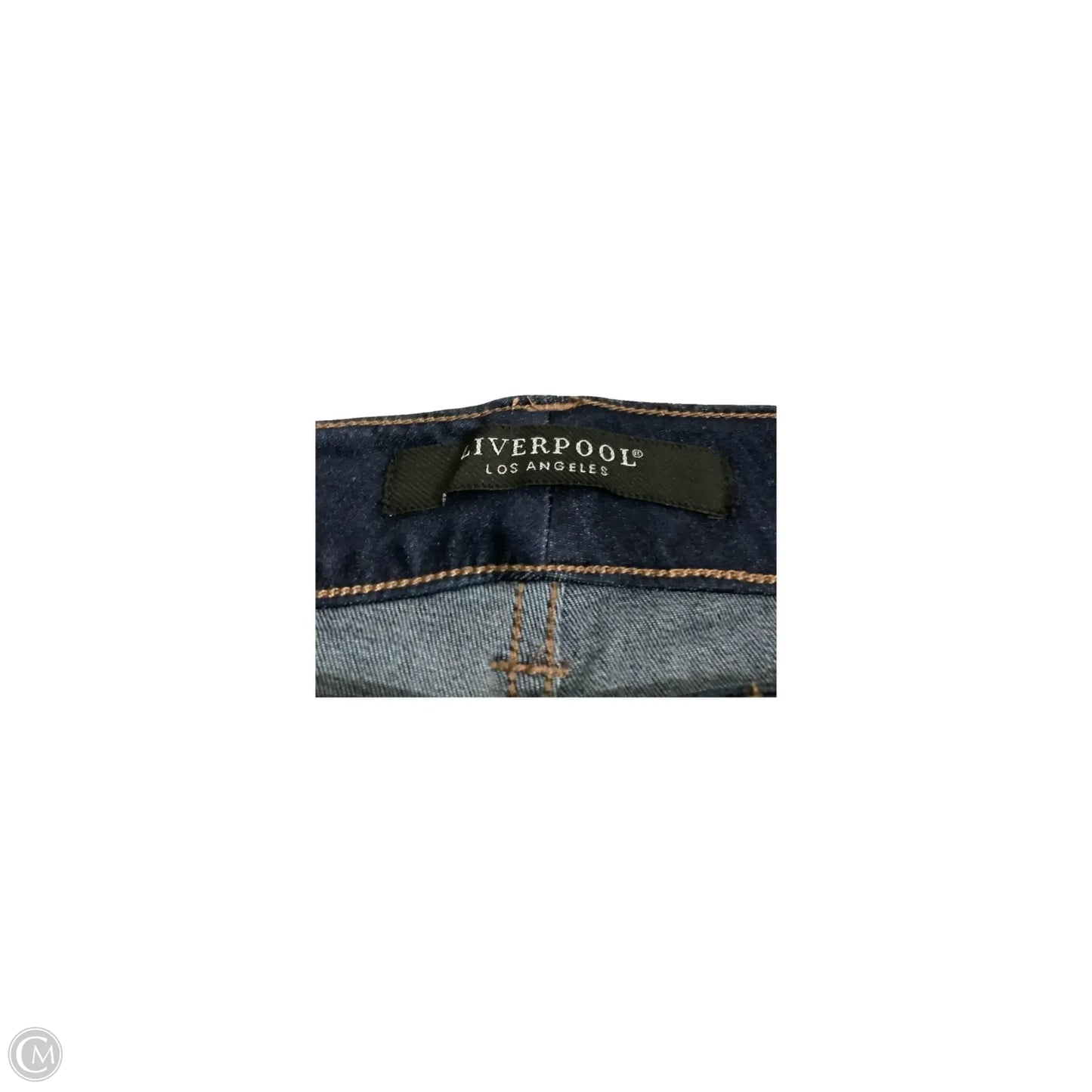 Jeans Wide Leg By Liverpool In Blue, Size: 14