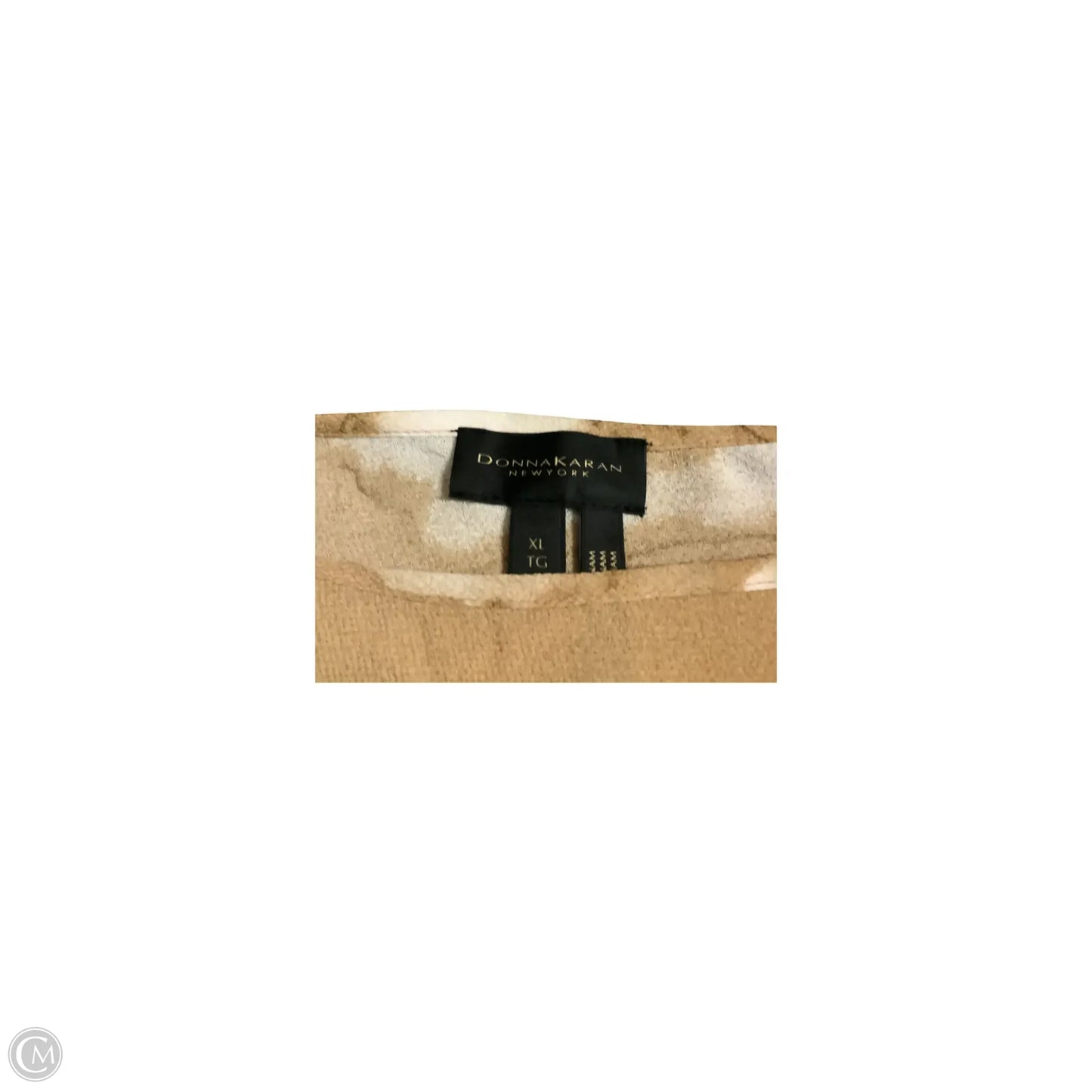 Top Sleeveless Basic By Donna Karan In Gold, Size: Xl