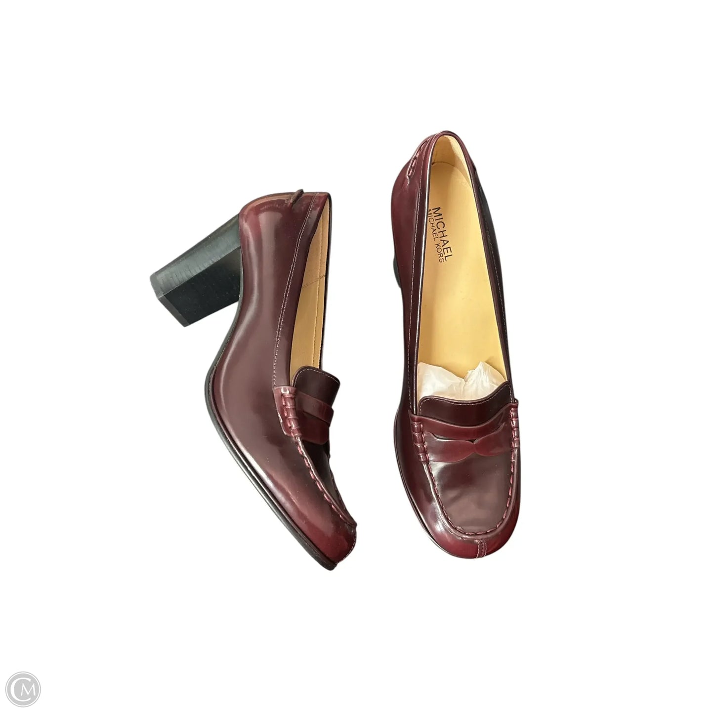 Shoes Heels Block By Michael By Michael Kors In Maroon, Size: 8