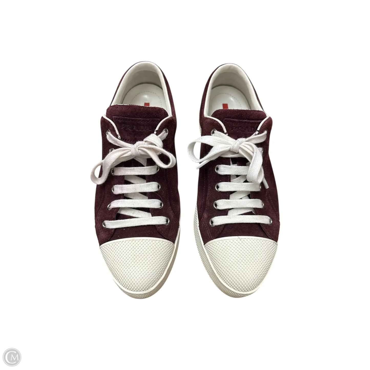 Shoes Luxury Designer By Prada In Maroon