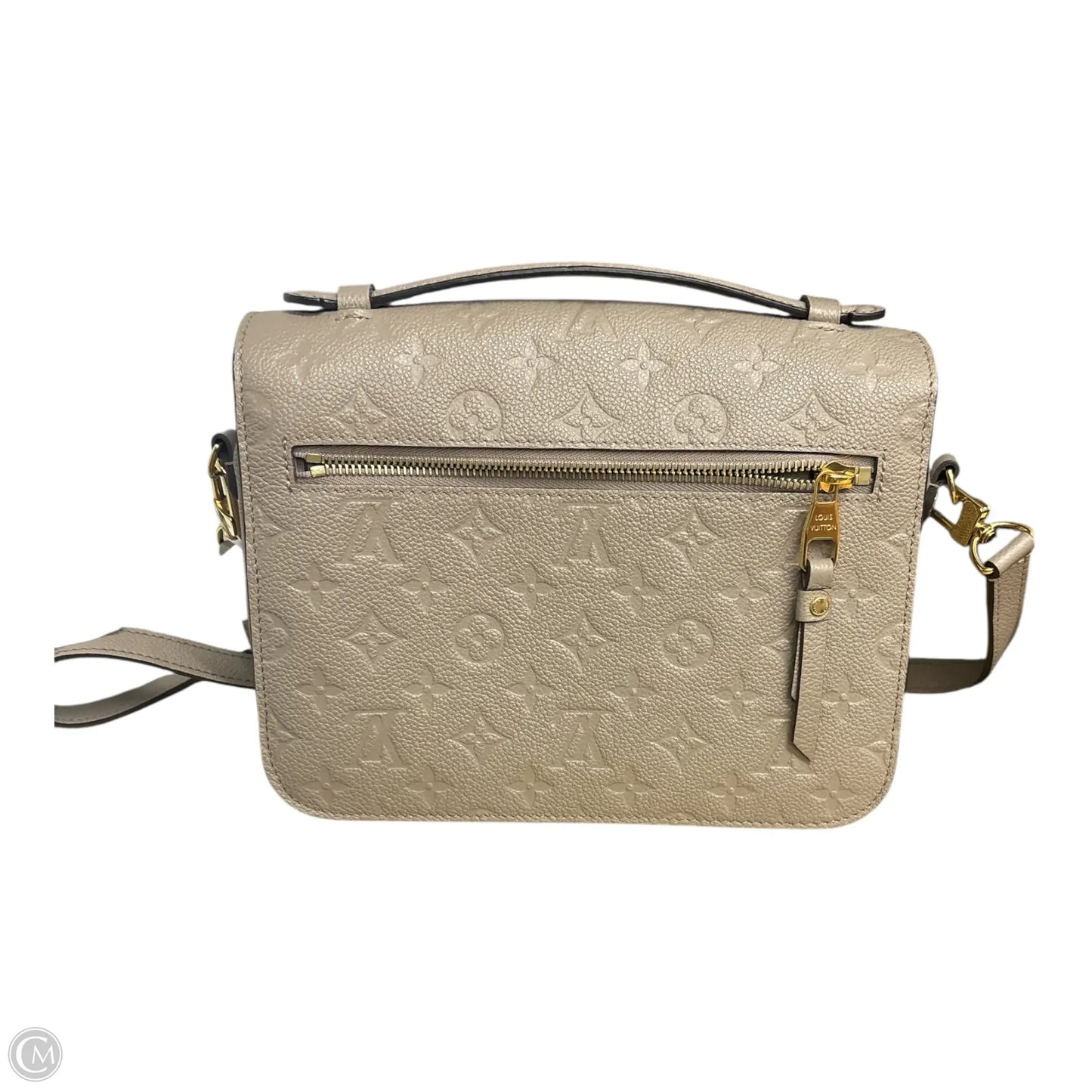 Handbag Luxury Designer By Louis Vuitton LV Monogram Pochette Métis Size : Medium Taupe