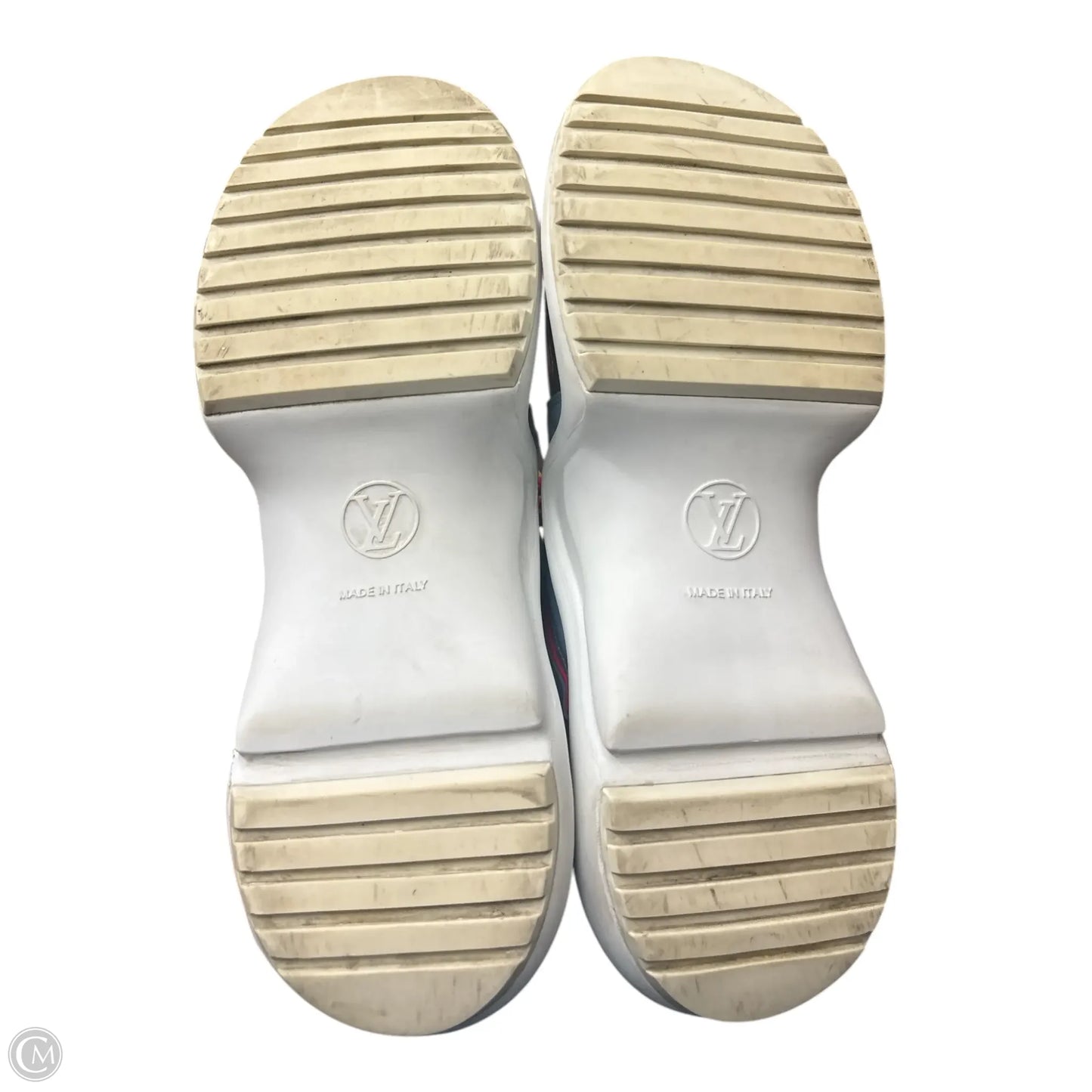 Shoes Luxury Designer By Louis Vuitton In Blue & White
