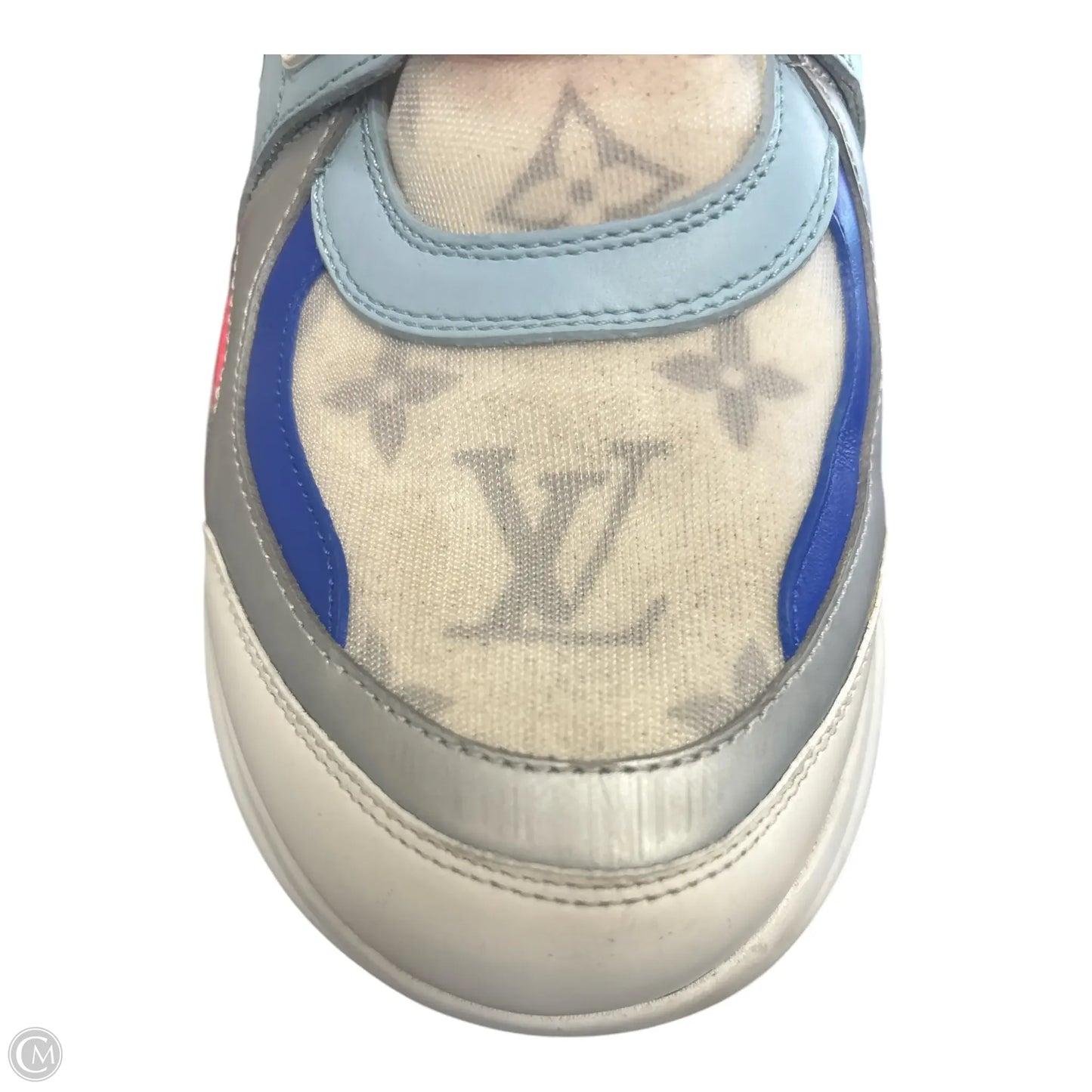 Shoes Luxury Designer By Louis Vuitton In Blue & White