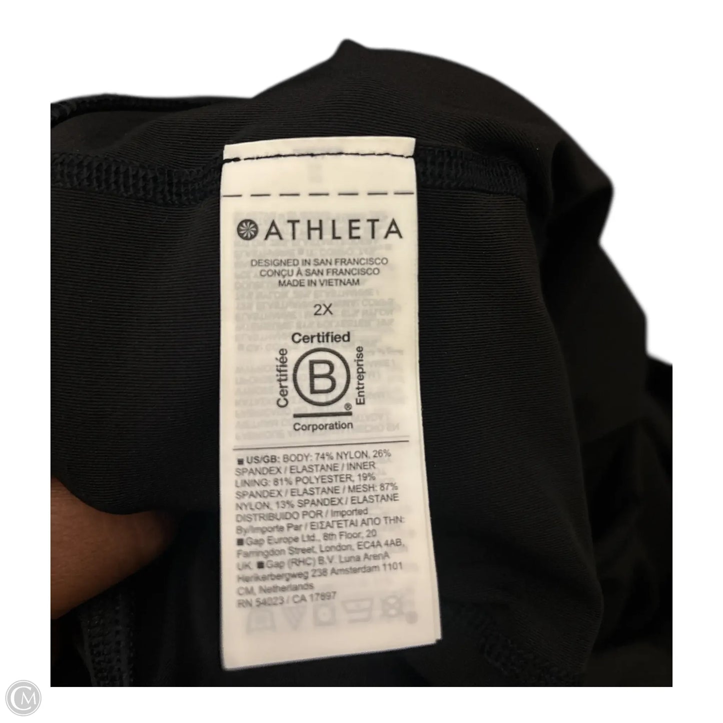 Athletic Skort By Athleta In Black, Size: 2x