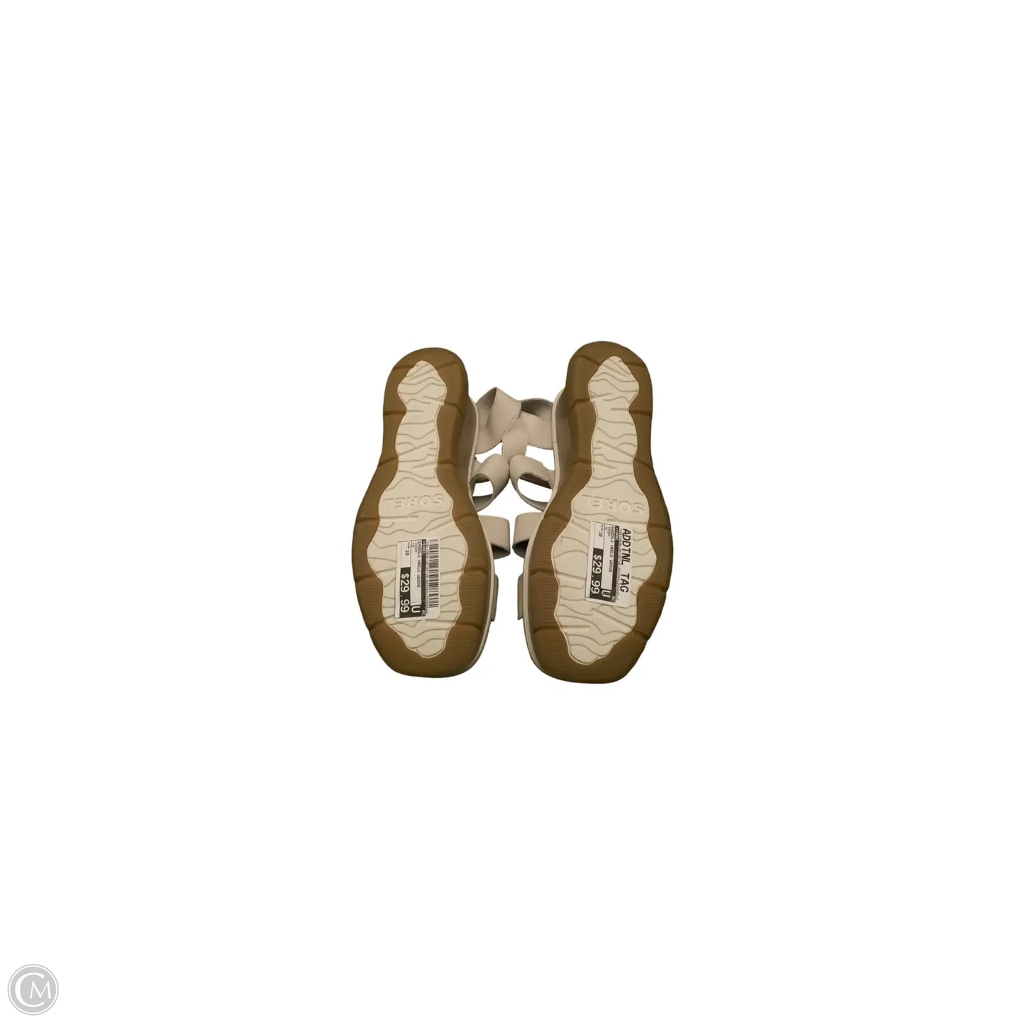 Sandals Heels Wedge By Sorel In Cream, Size: 10