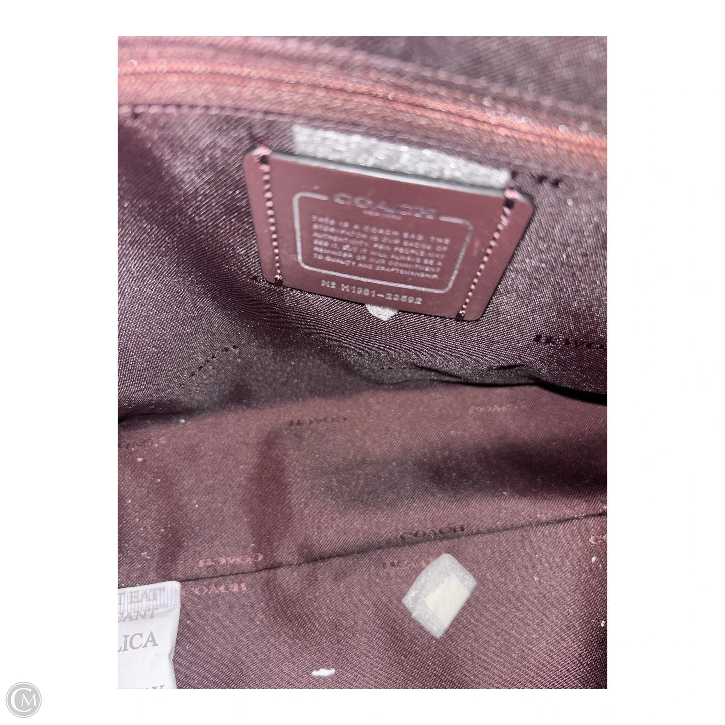 Handbag Designer By Coach, Size: Large