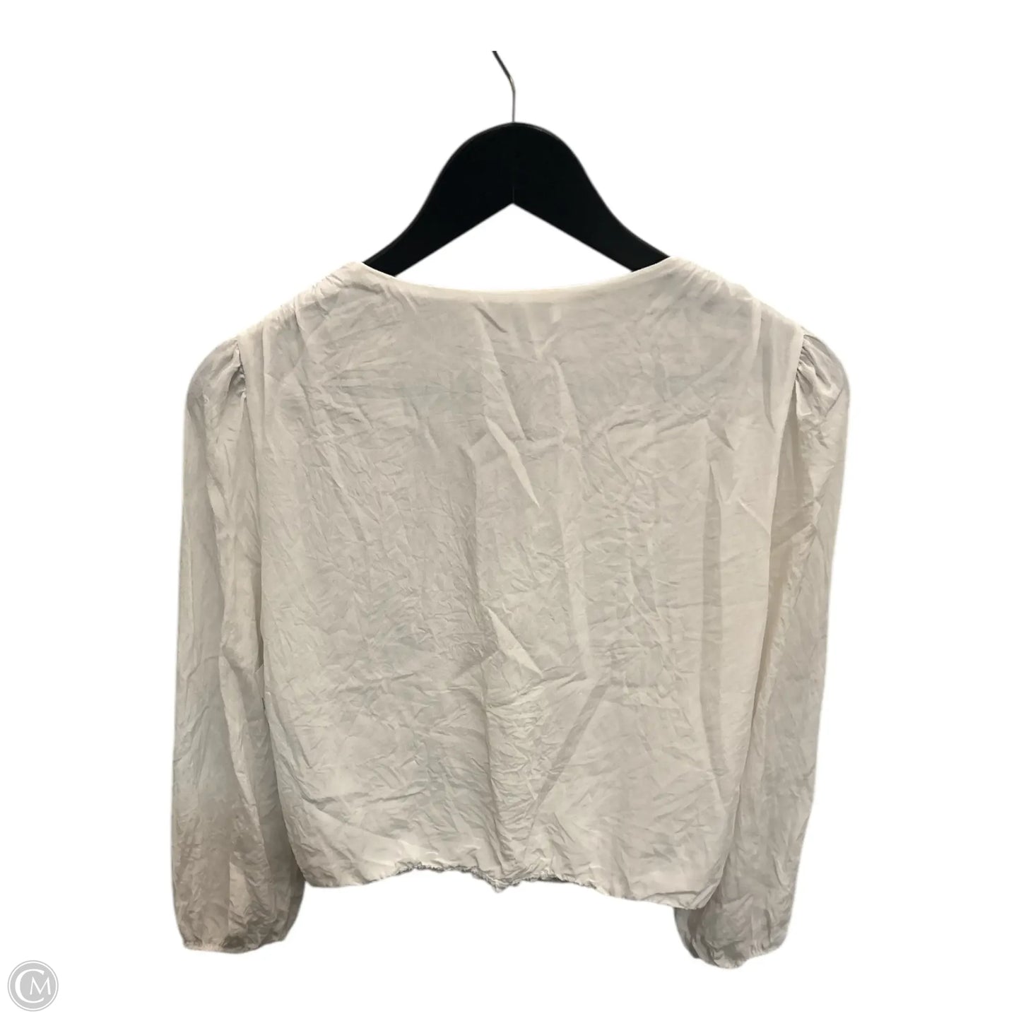 Top Long Sleeve Designer By Alice + Olivia In White, Size: S
