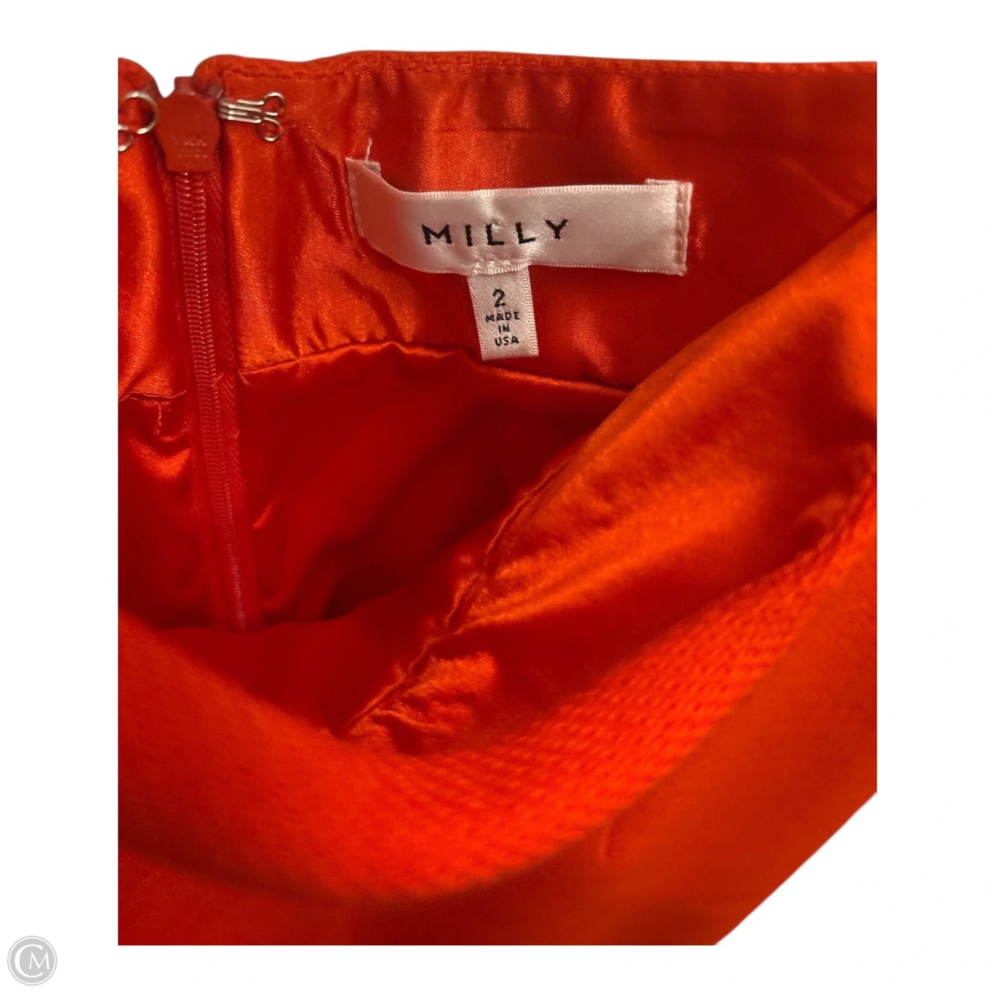 Skirt Designer By Milly In Orange, Size: 2