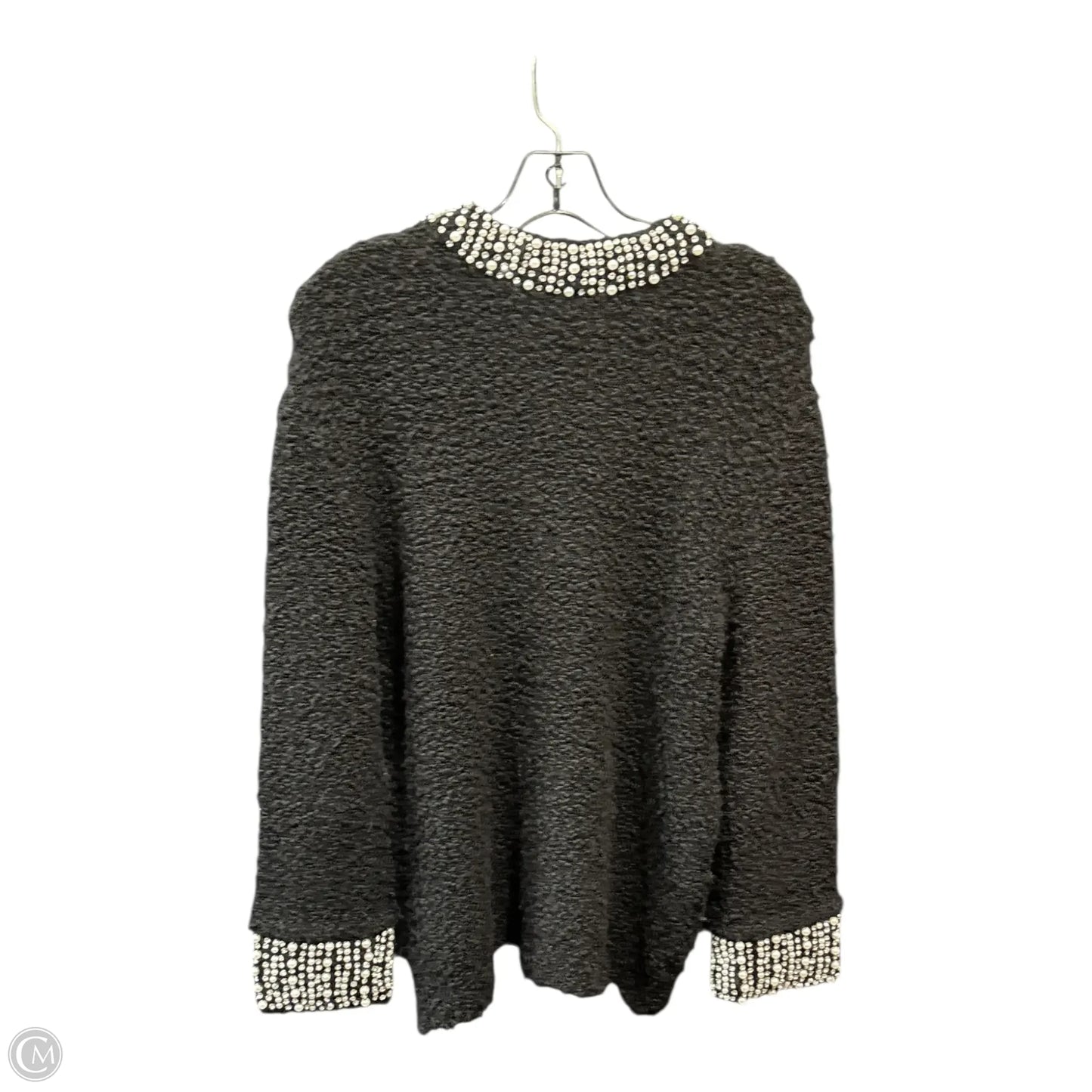 Sweater Cardigan Designer By Alice + Olivia In Black, Size: L