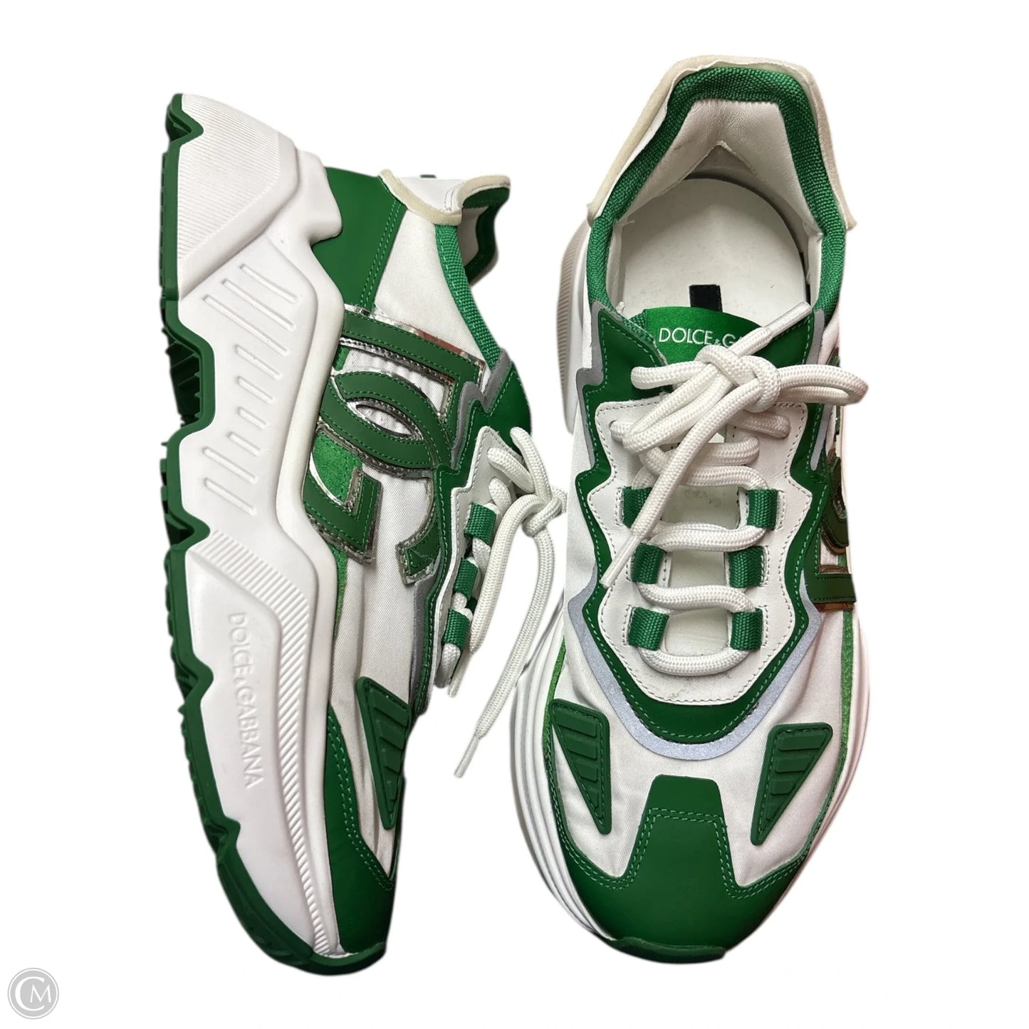 Shoes Luxury Designer By Dolce And Gabbana In Green & White