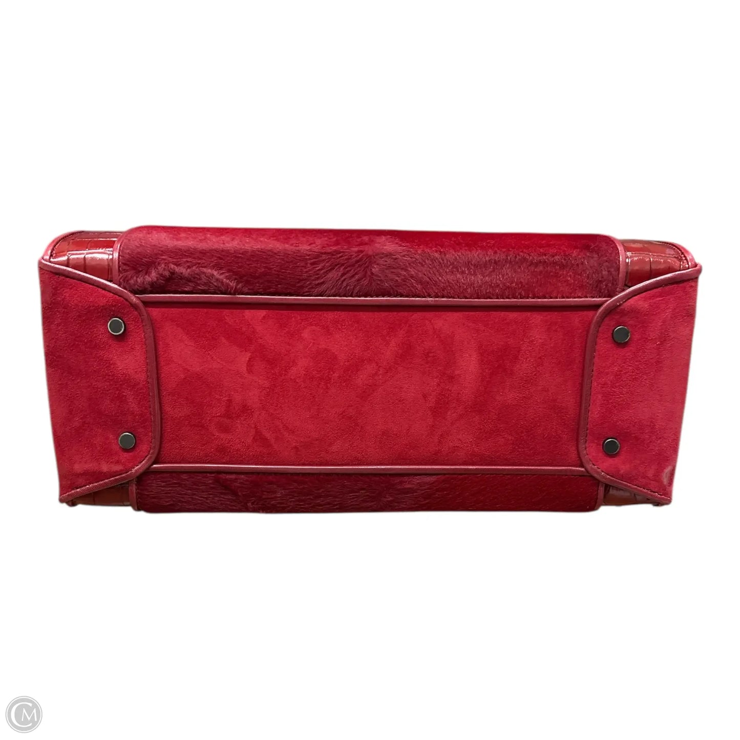 Handbag Leather By Donna Karan, Size: Large