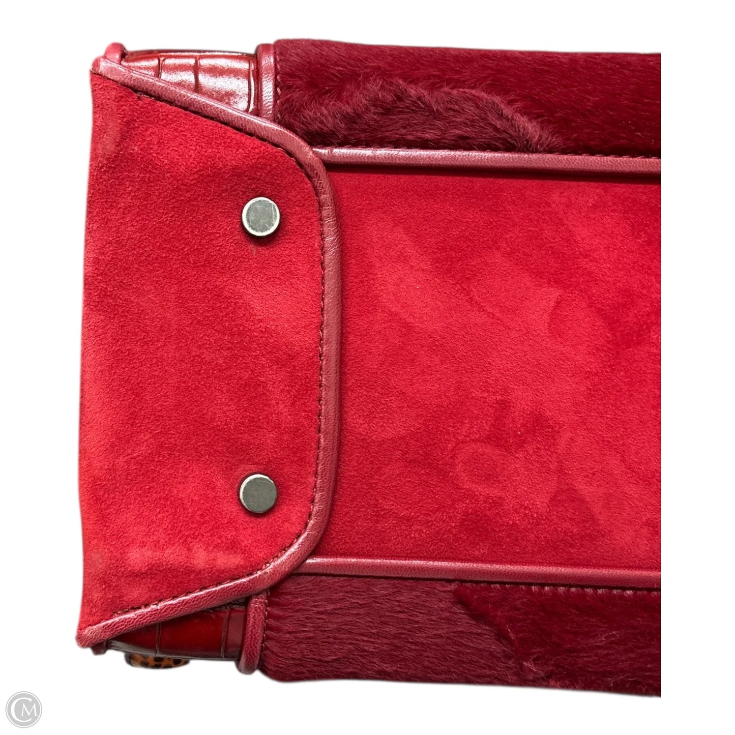 Handbag Leather By Donna Karan, Size: Large