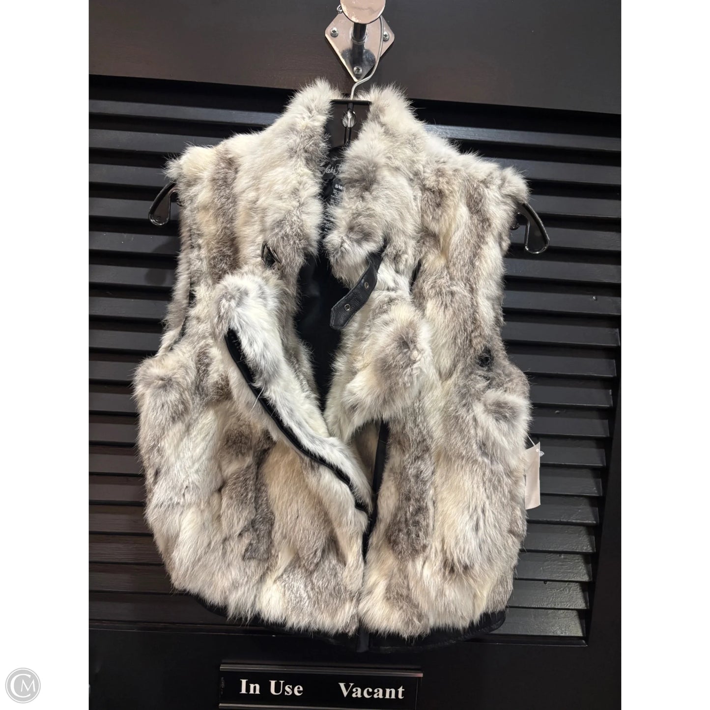 Vest Other By Saks Fifth Avenue In Grey & White, Size: S