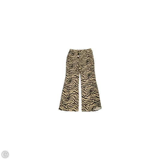 Jeans Wide Leg By Fashion Nova In Zebra Print, Size: 16